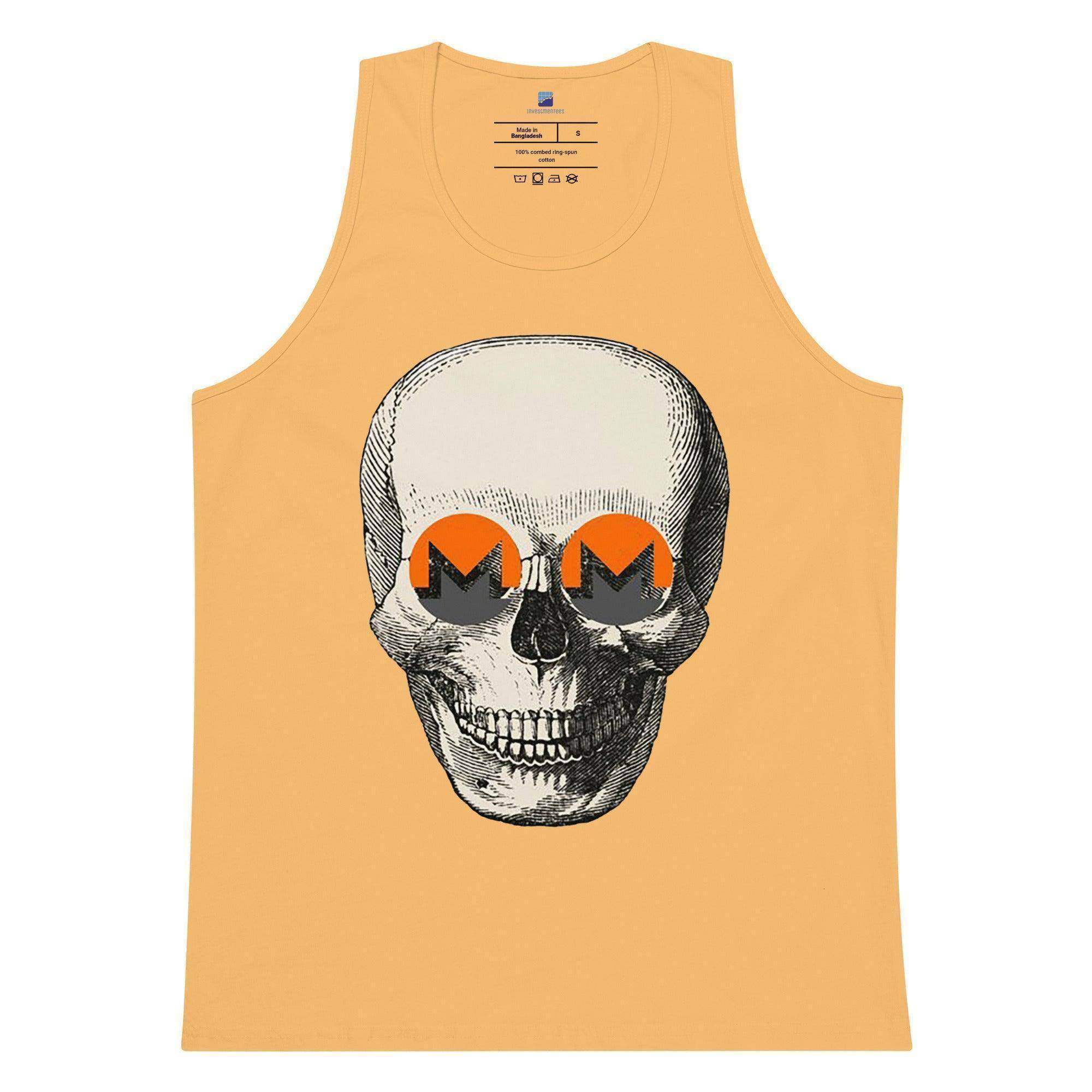 Monero Coin Skull Tank Top - InvestmenTees