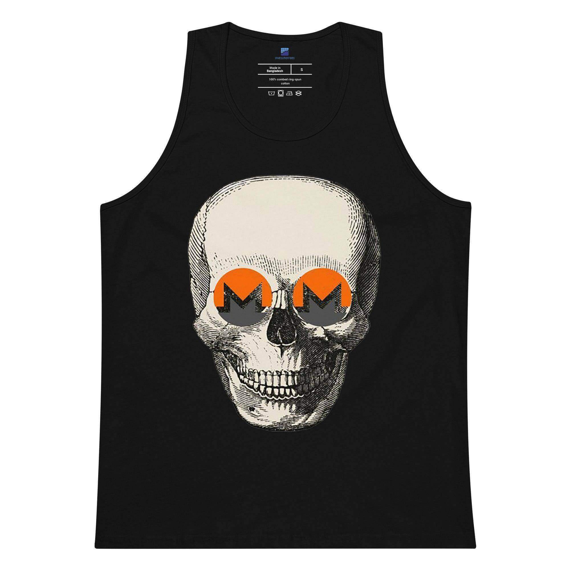 Monero Coin Skull Tank Top - InvestmenTees