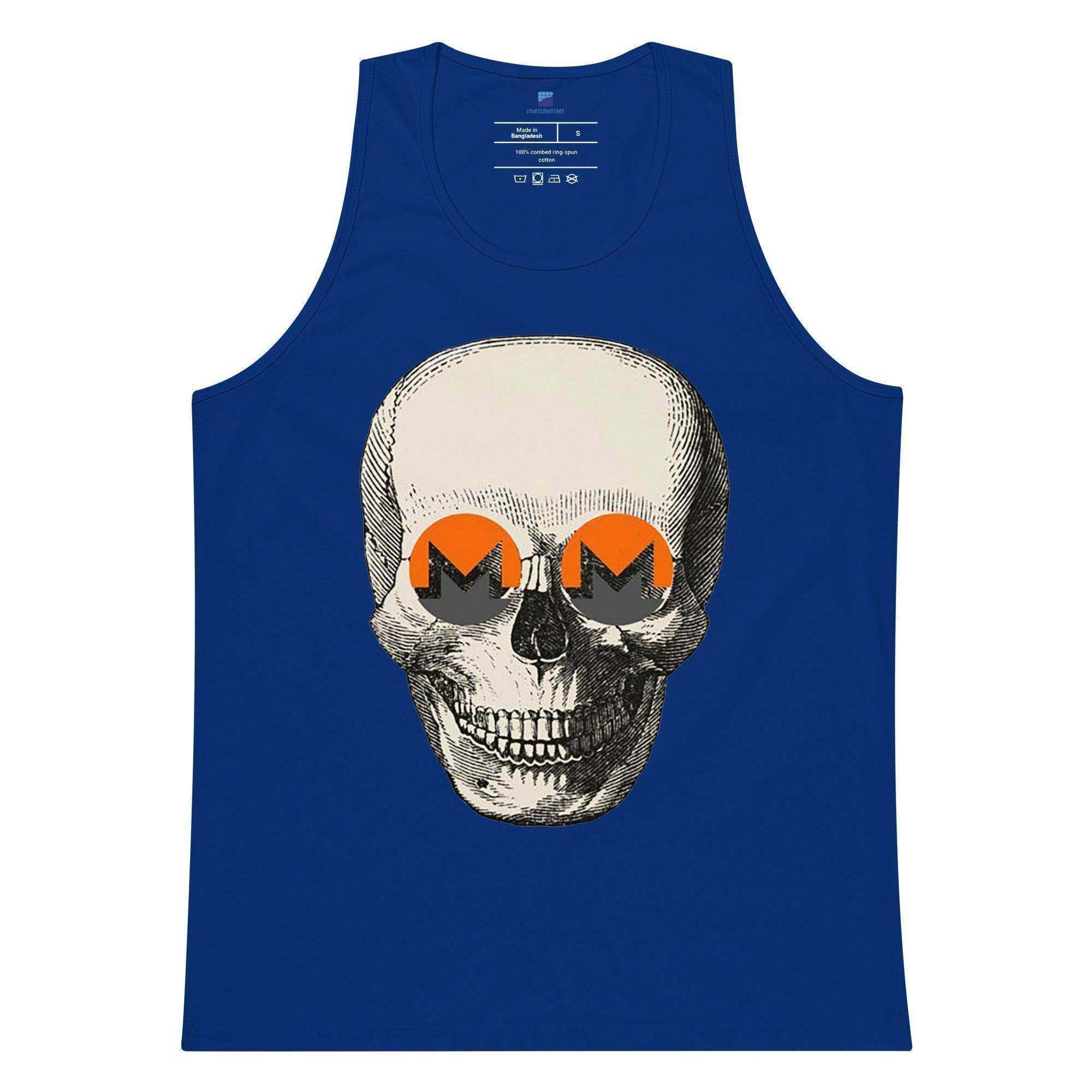 Monero Coin Skull Tank Top - InvestmenTees