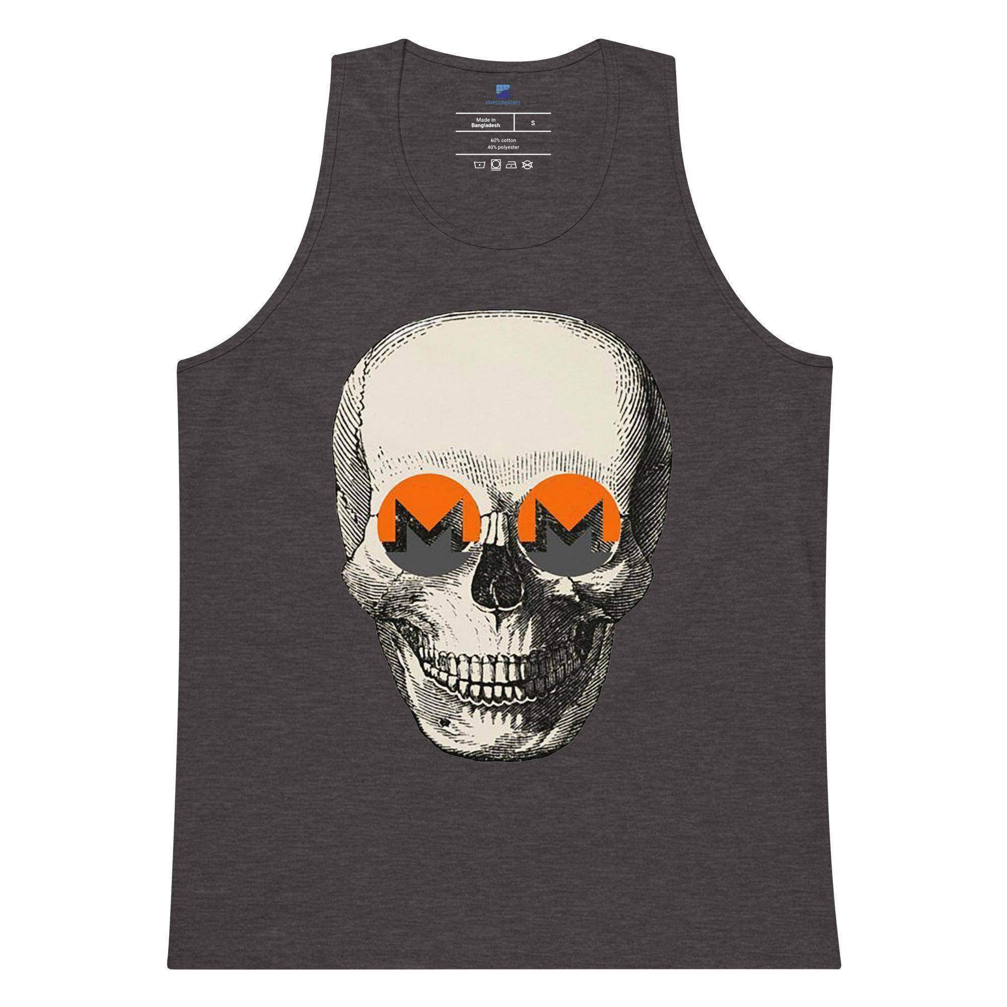 Monero Coin Skull Tank Top - InvestmenTees