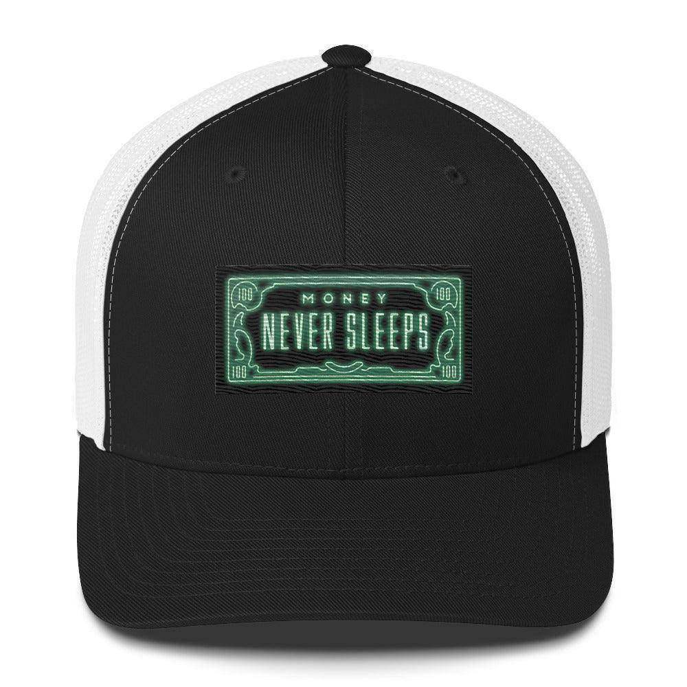 Money Never Sleeps Trucker Cap - InvestmenTees