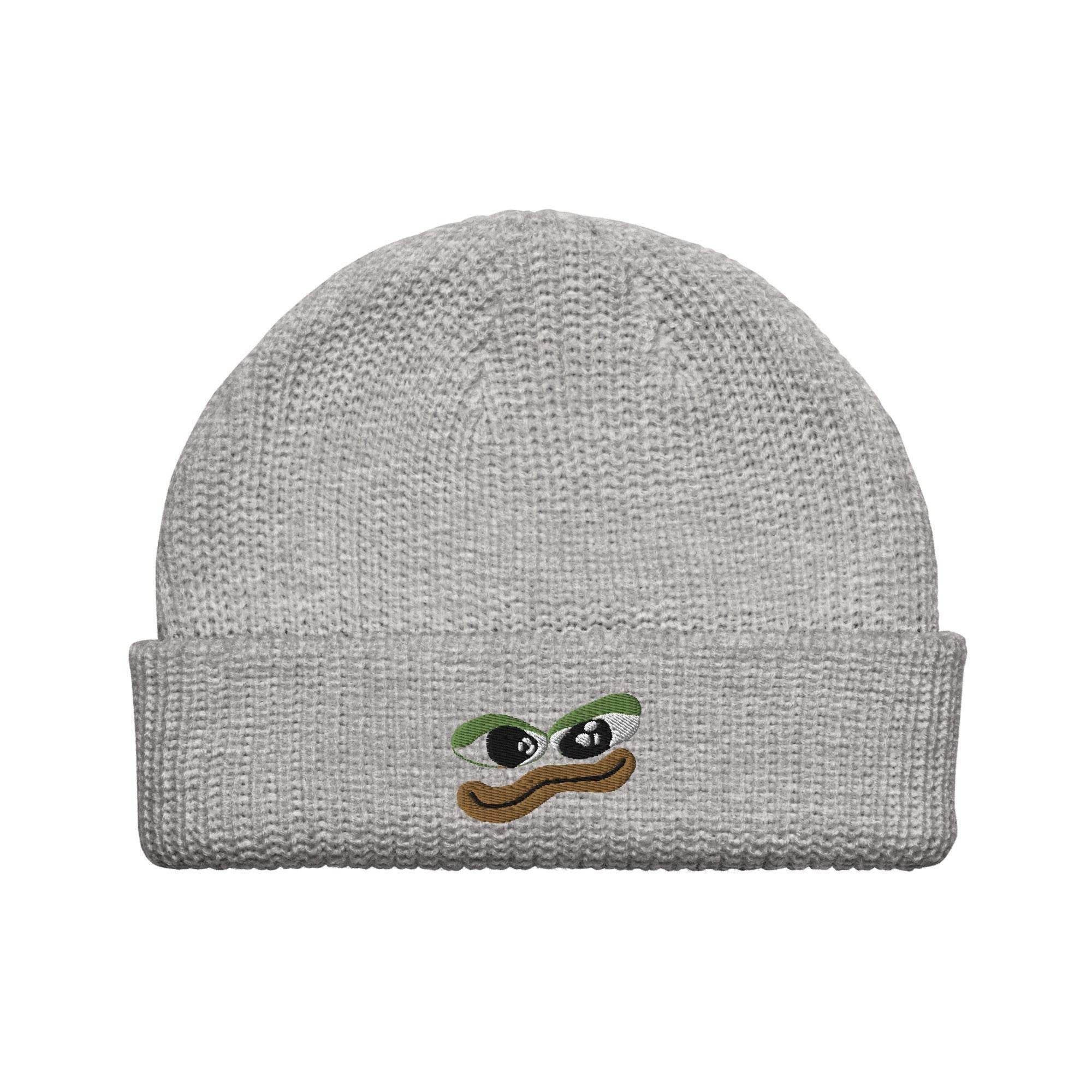Pepe Crypto Coin Beanie - InvestmenTees