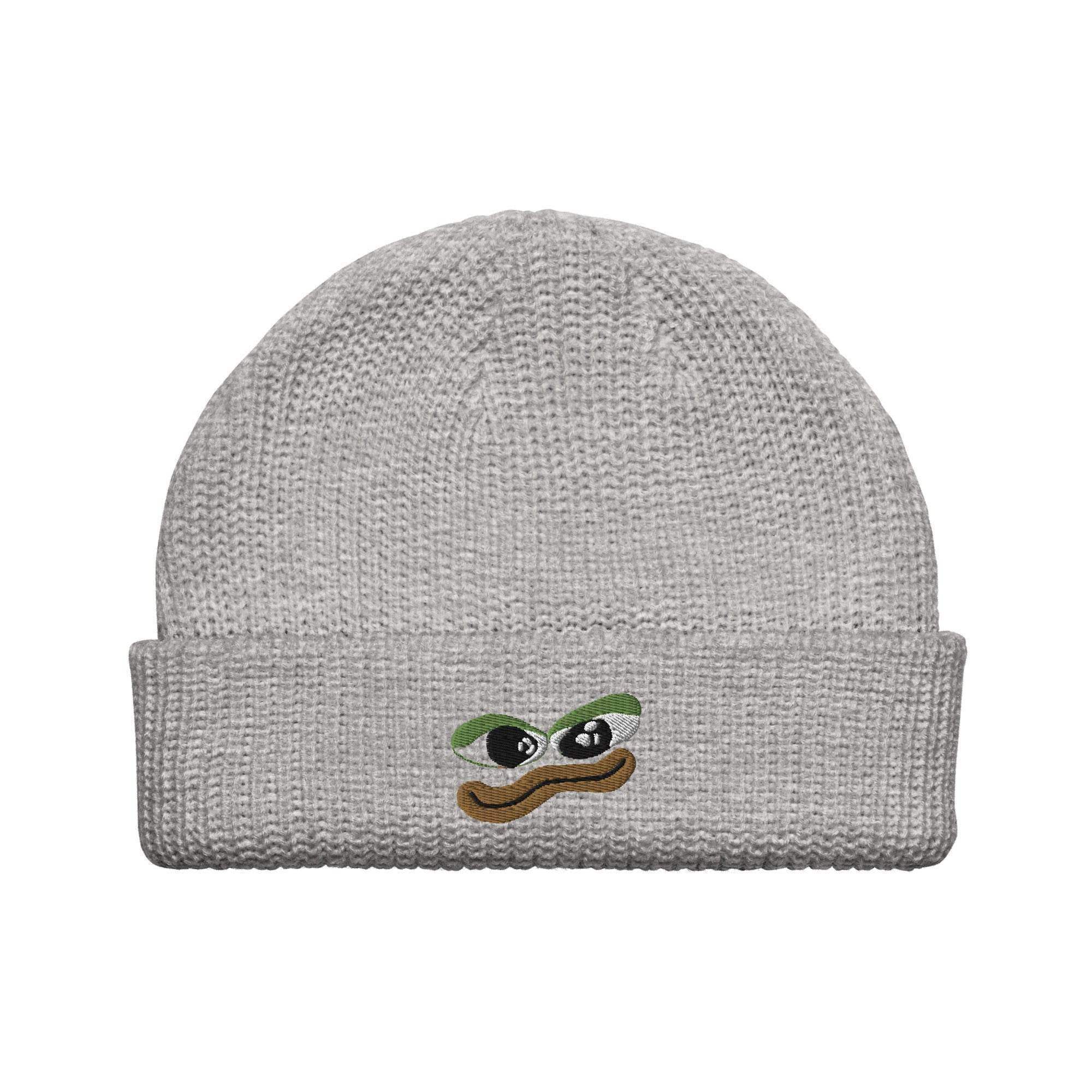 Pepe Crypto Coin Beanie - InvestmenTees