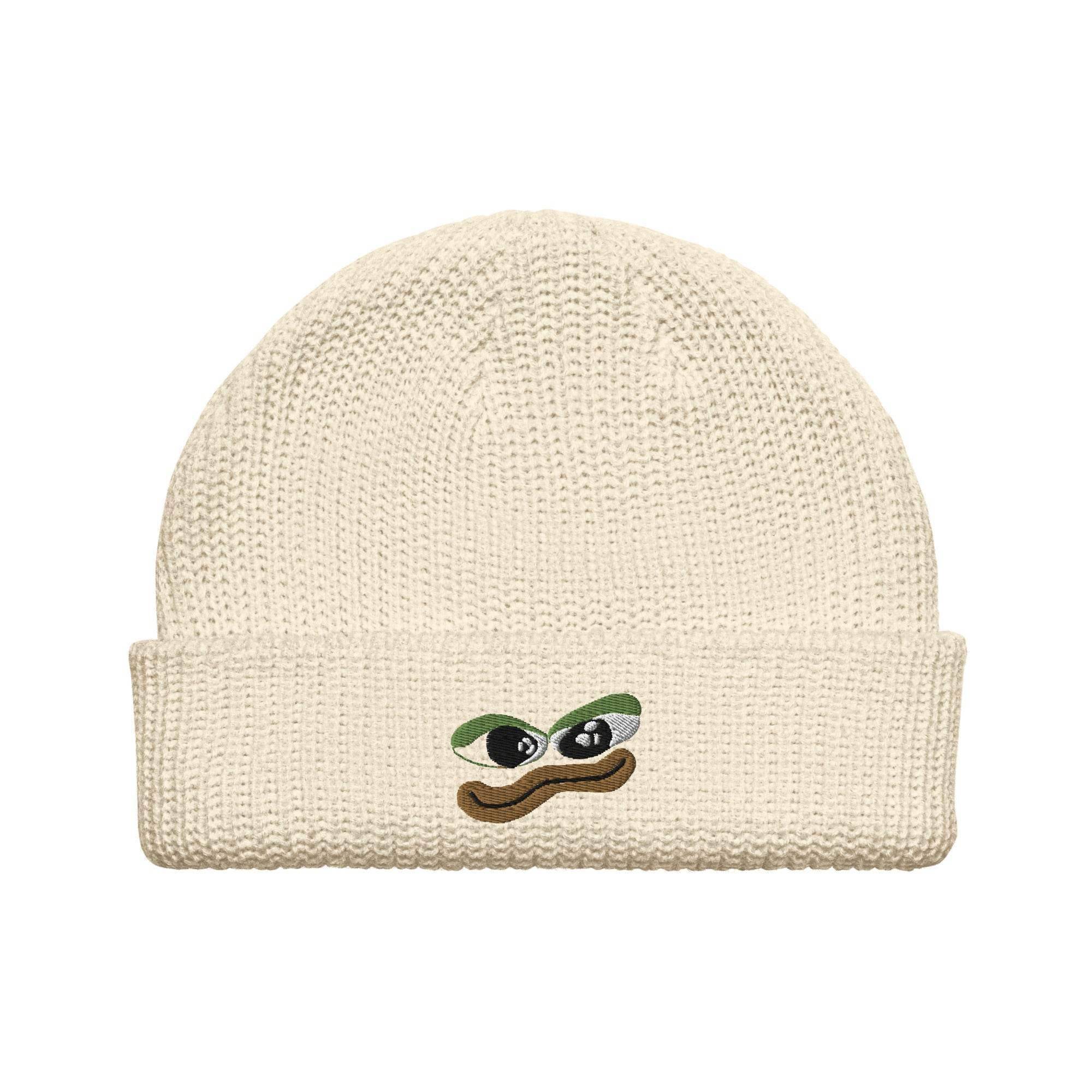 Pepe Crypto Coin Beanie - InvestmenTees