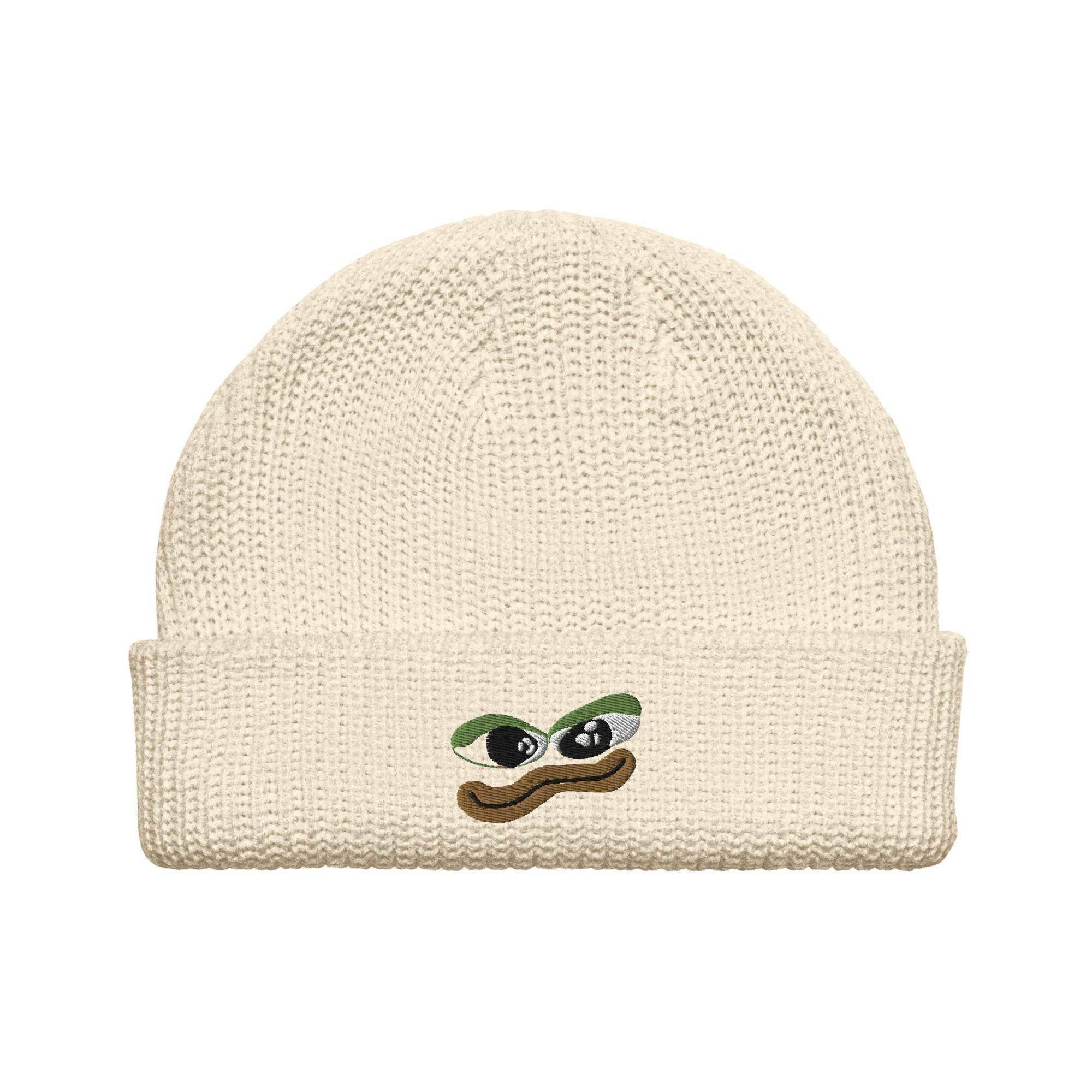 Pepe Crypto Coin Beanie - InvestmenTees