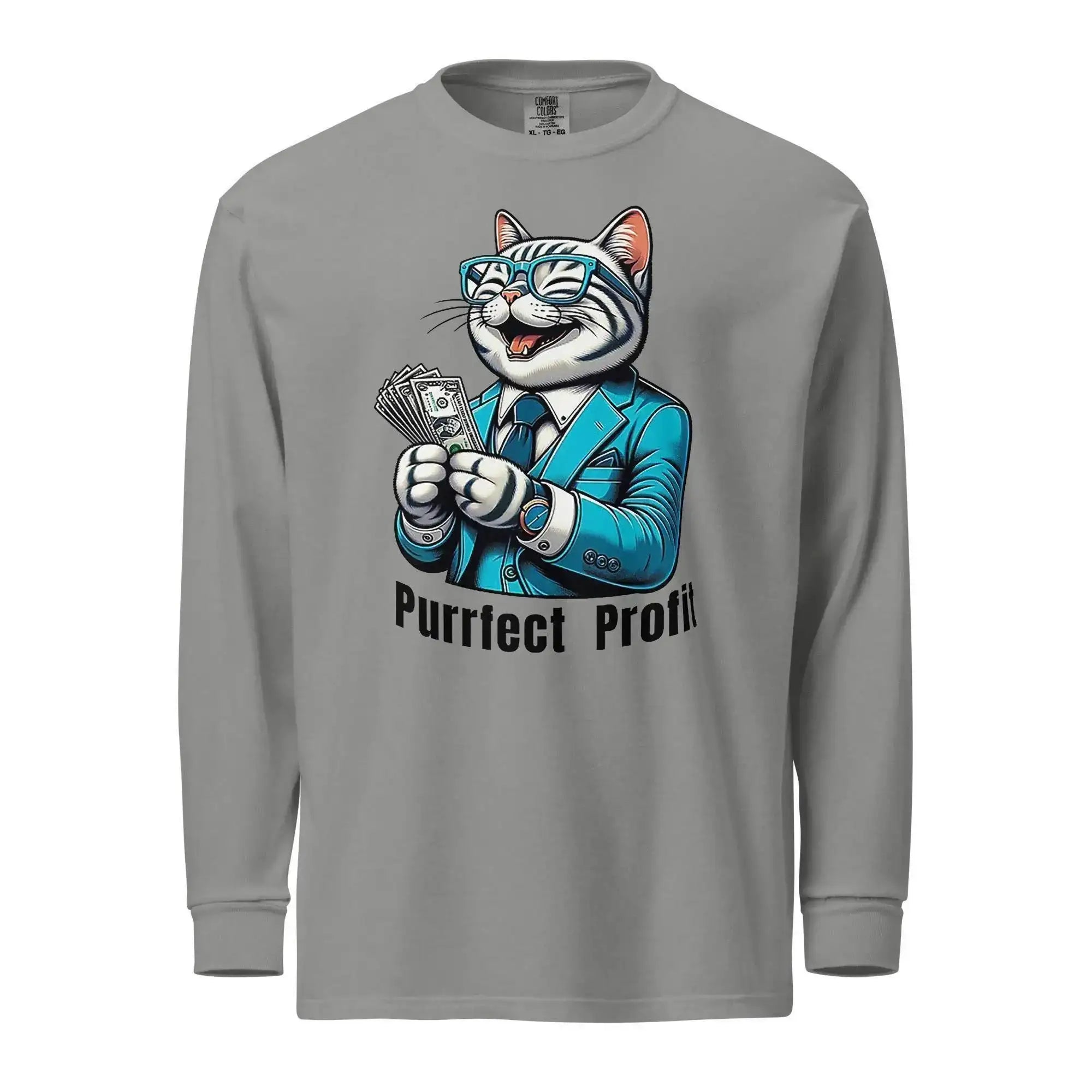 Profit Cat Long Sleeve T-Shirt - InvestmenTees