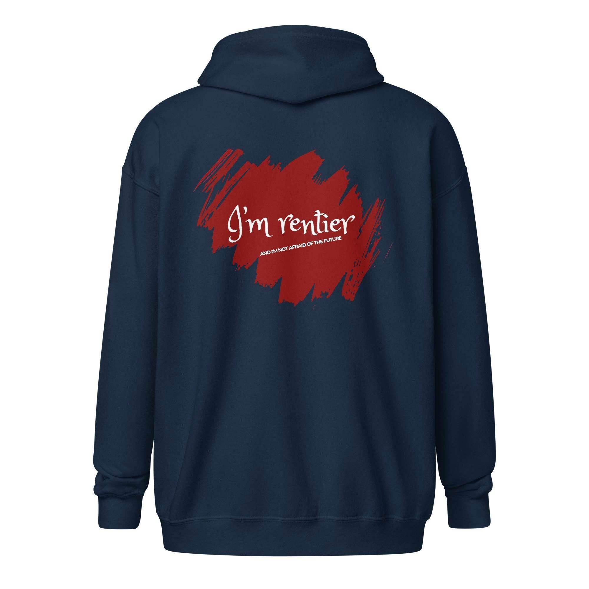 Rentier Investor Zip Up Hoodie - InvestmenTees