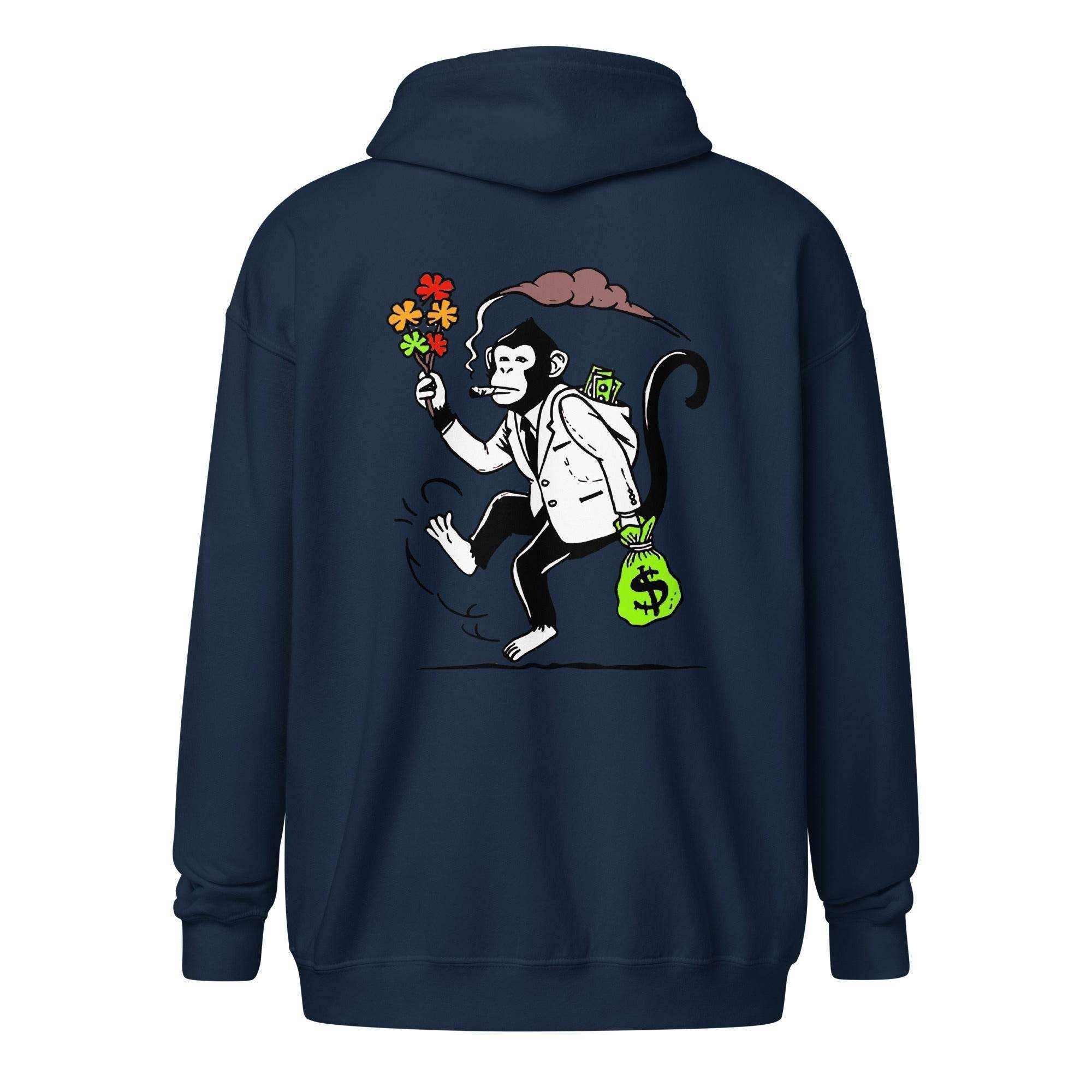 Rich Ape Zip Up Hoodie - InvestmenTees