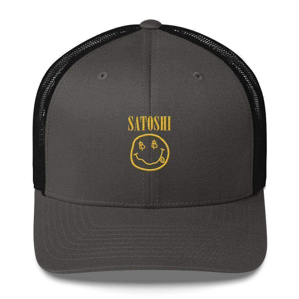 Satoshi Smilie Face Trucker Cap - InvestmenTees