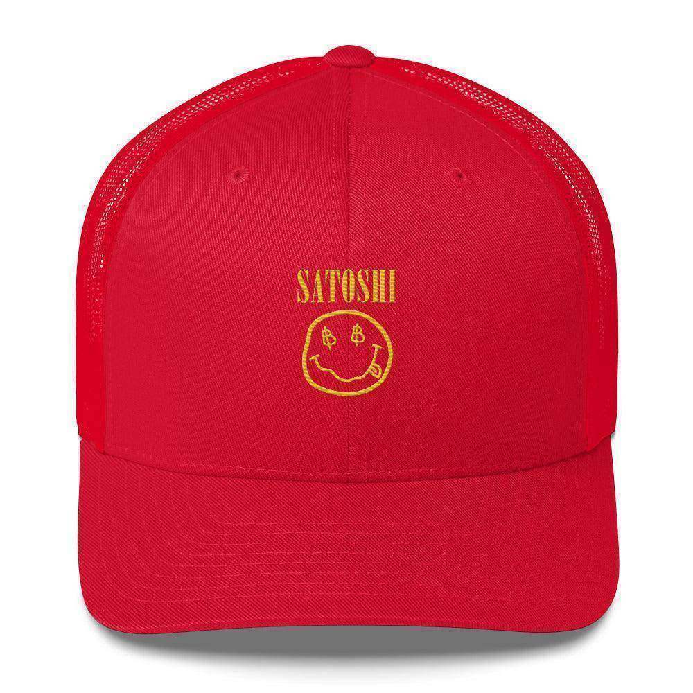 Satoshi Smilie Face Trucker Cap - InvestmenTees