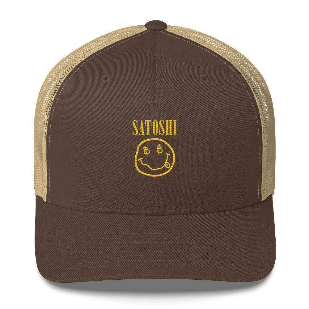 Satoshi Smilie Face Trucker Cap - InvestmenTees