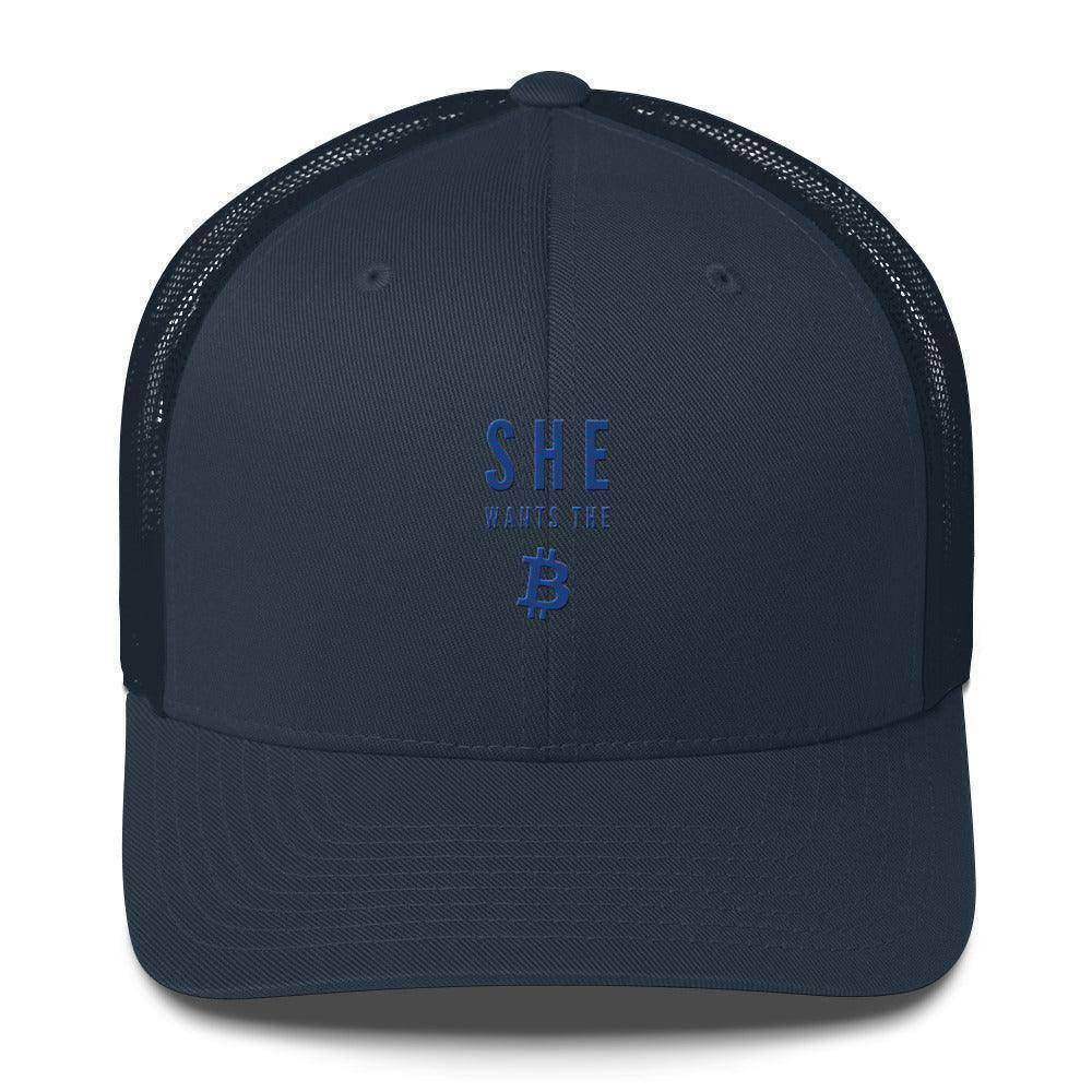 She Wants The Bitcoin Trucker Cap - InvestmenTees