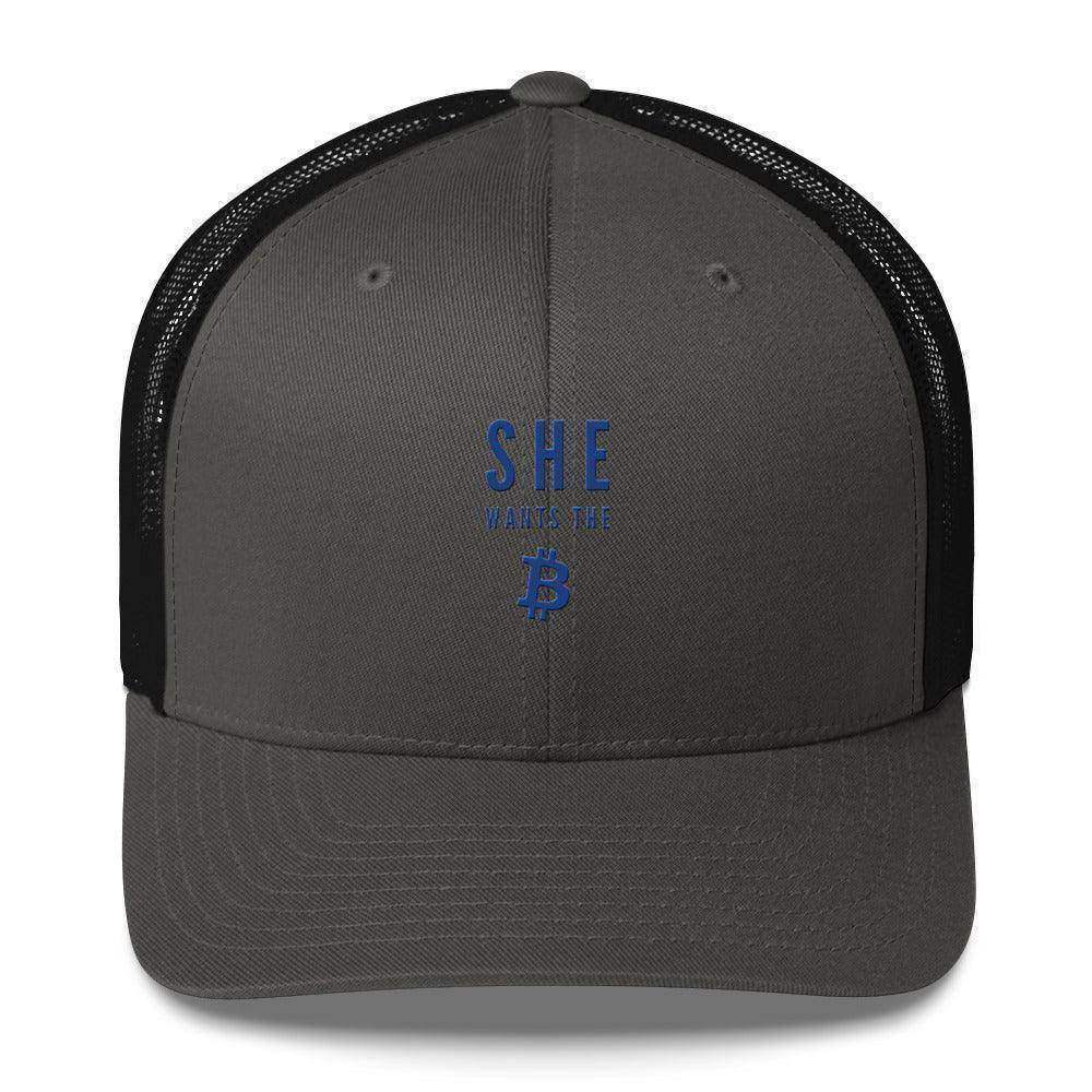 She Wants The Bitcoin Trucker Cap - InvestmenTees