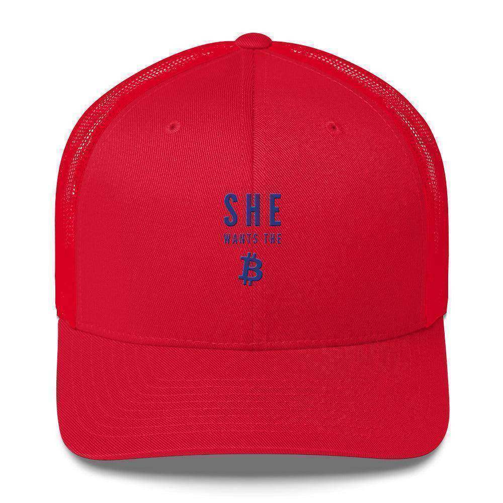 She Wants The Bitcoin Trucker Cap - InvestmenTees
