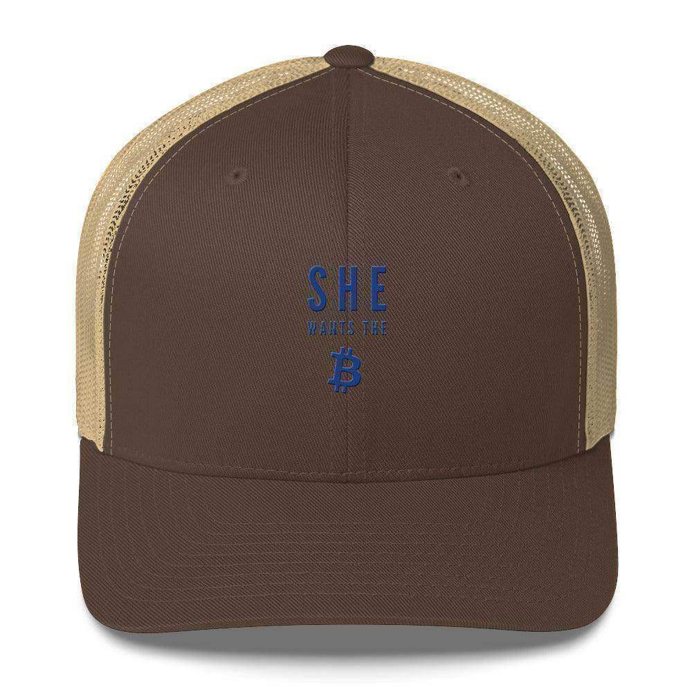She Wants The Bitcoin Trucker Cap - InvestmenTees