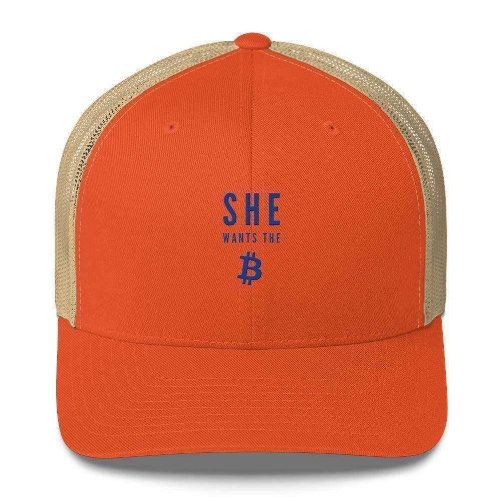 She Wants The Bitcoin Trucker Cap - InvestmenTees