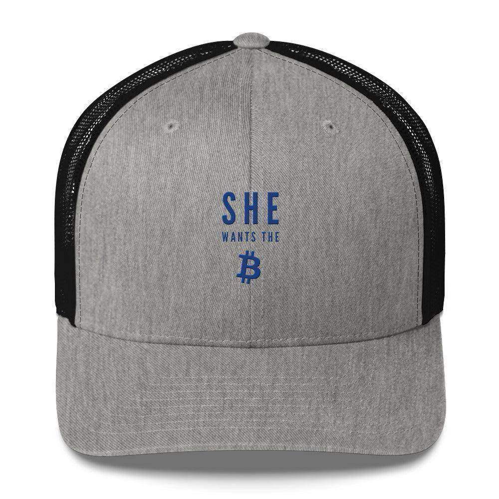 She Wants The Bitcoin Trucker Cap - InvestmenTees