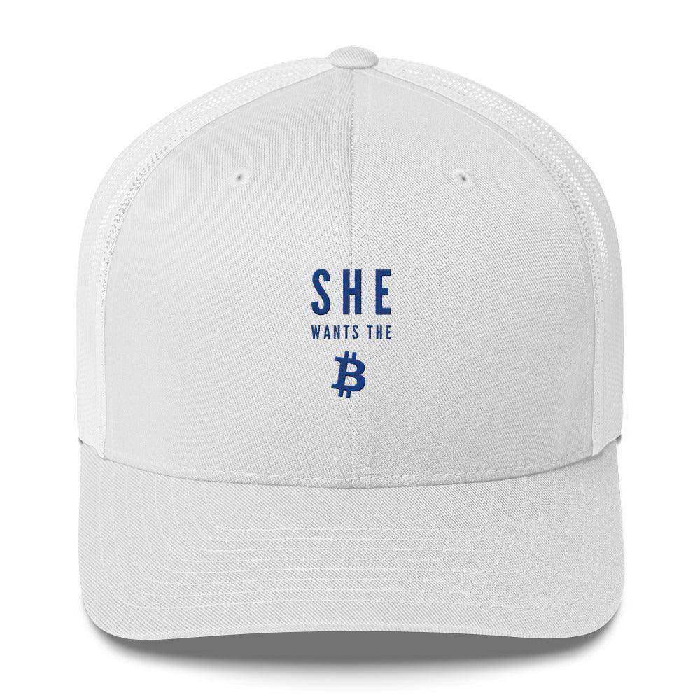 She Wants The Bitcoin Trucker Cap - InvestmenTees
