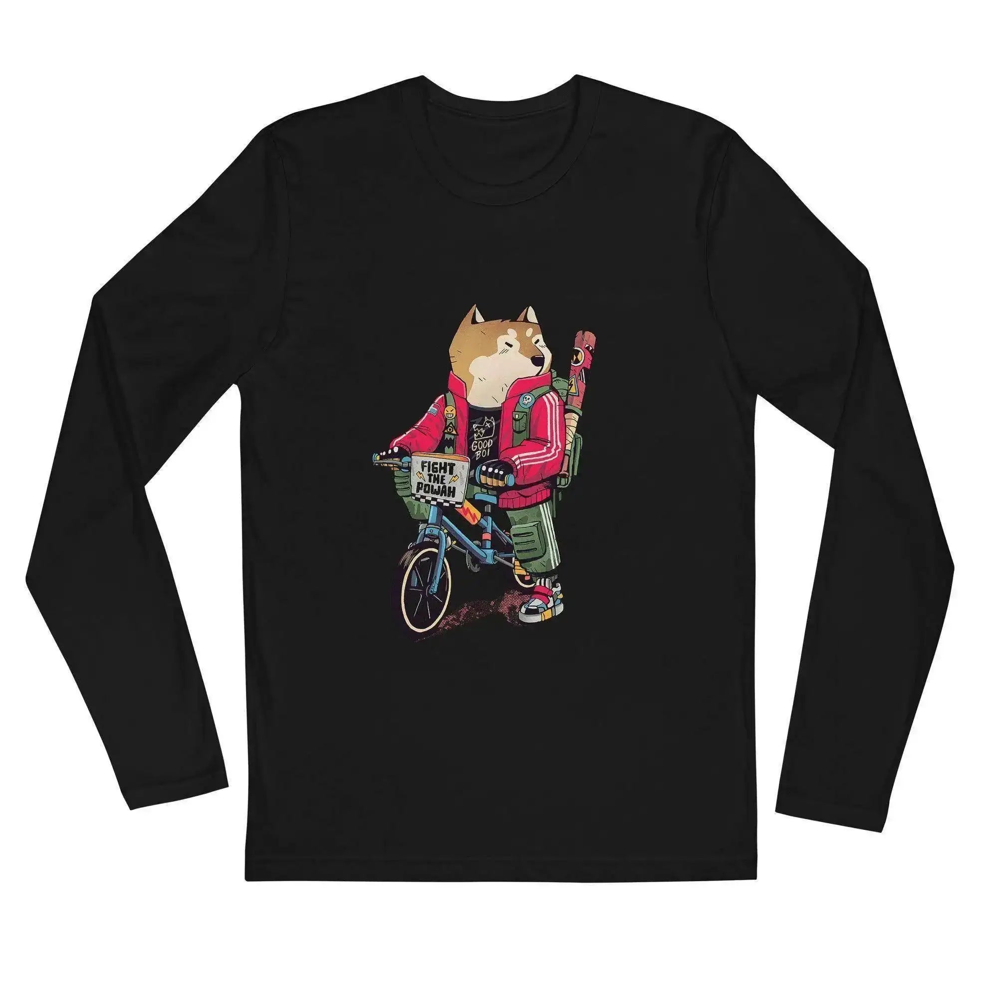 Shiba Fight to Powah Long Sleeve T-Shirt - InvestmenTees