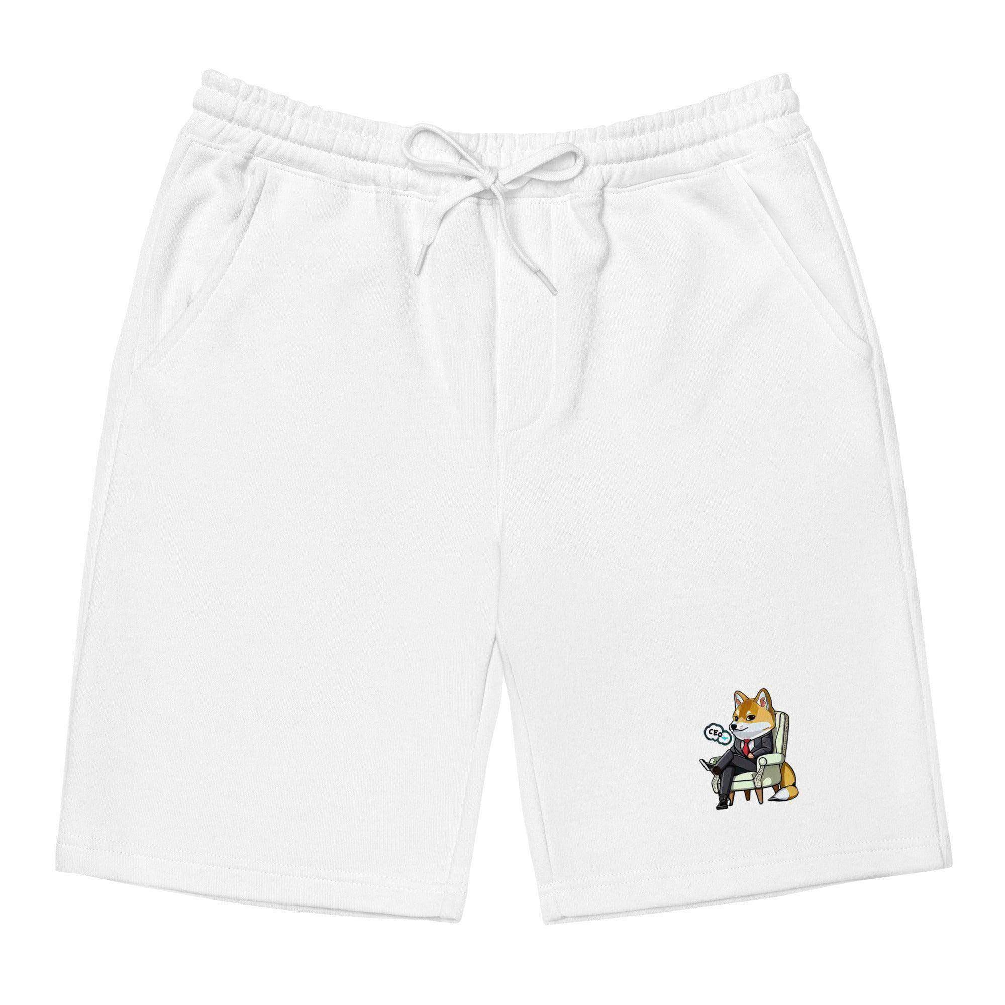 Shiba Inu CEO Fleece Shorts - InvestmenTees