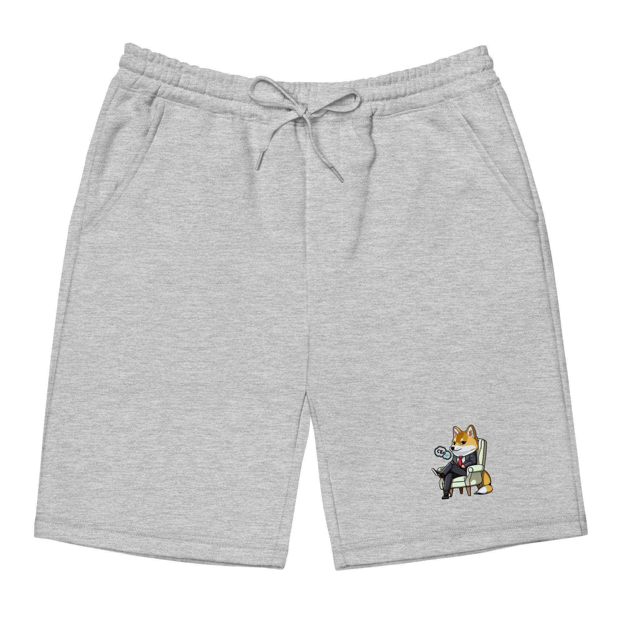 Shiba Inu CEO Fleece Shorts - InvestmenTees