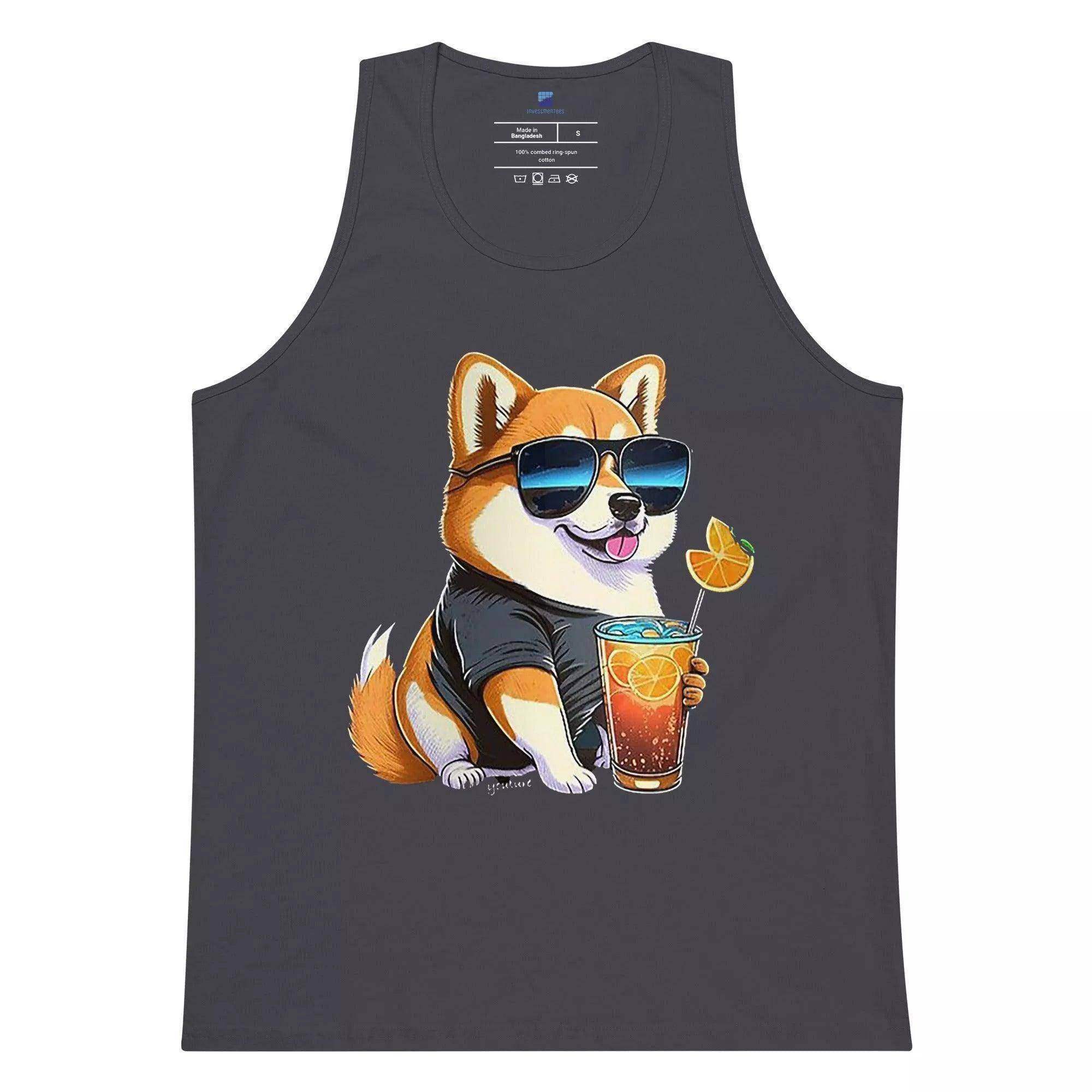 Shiba Inu Dog Drink Tank Top - InvestmenTees