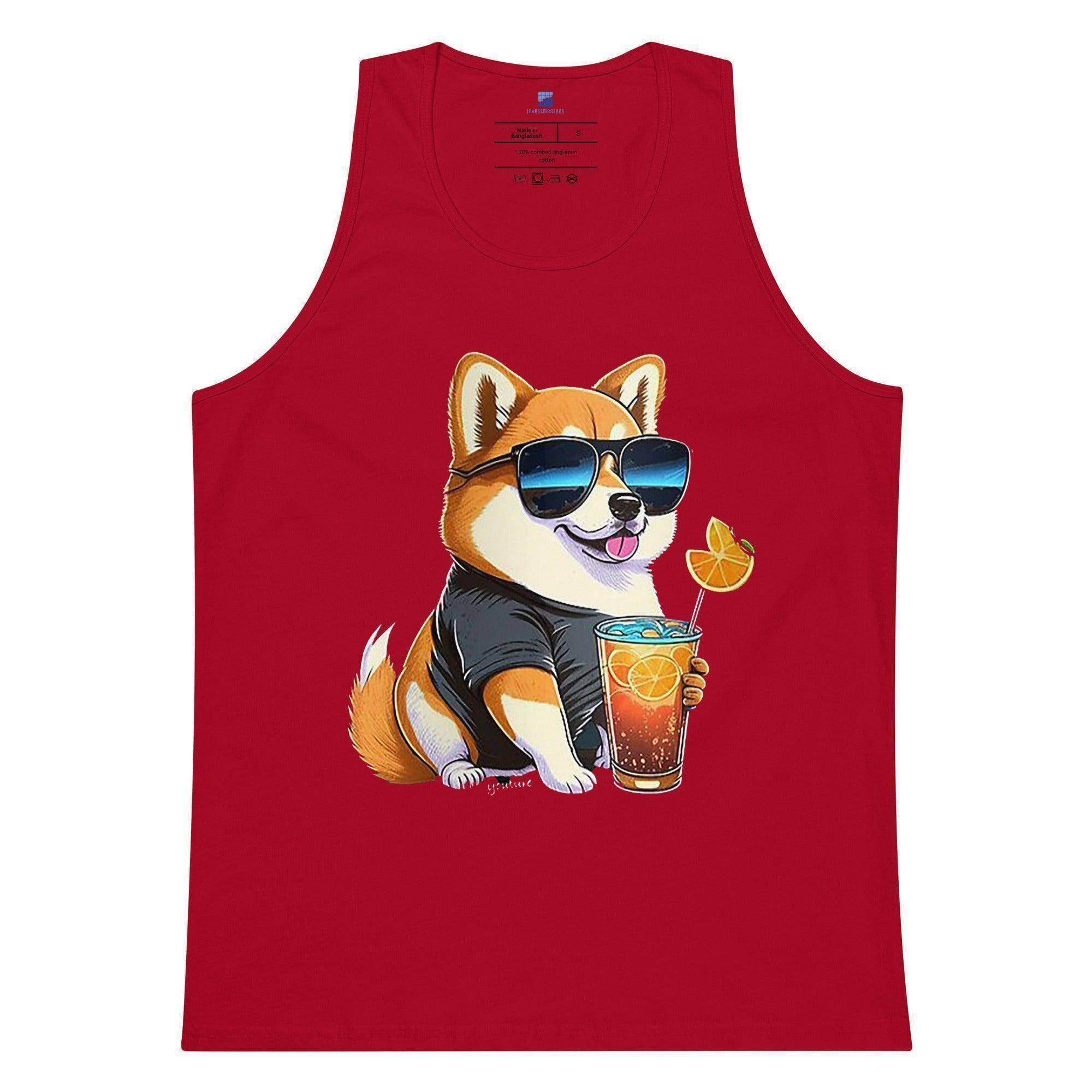 Shiba Inu Dog Drink Tank Top - InvestmenTees