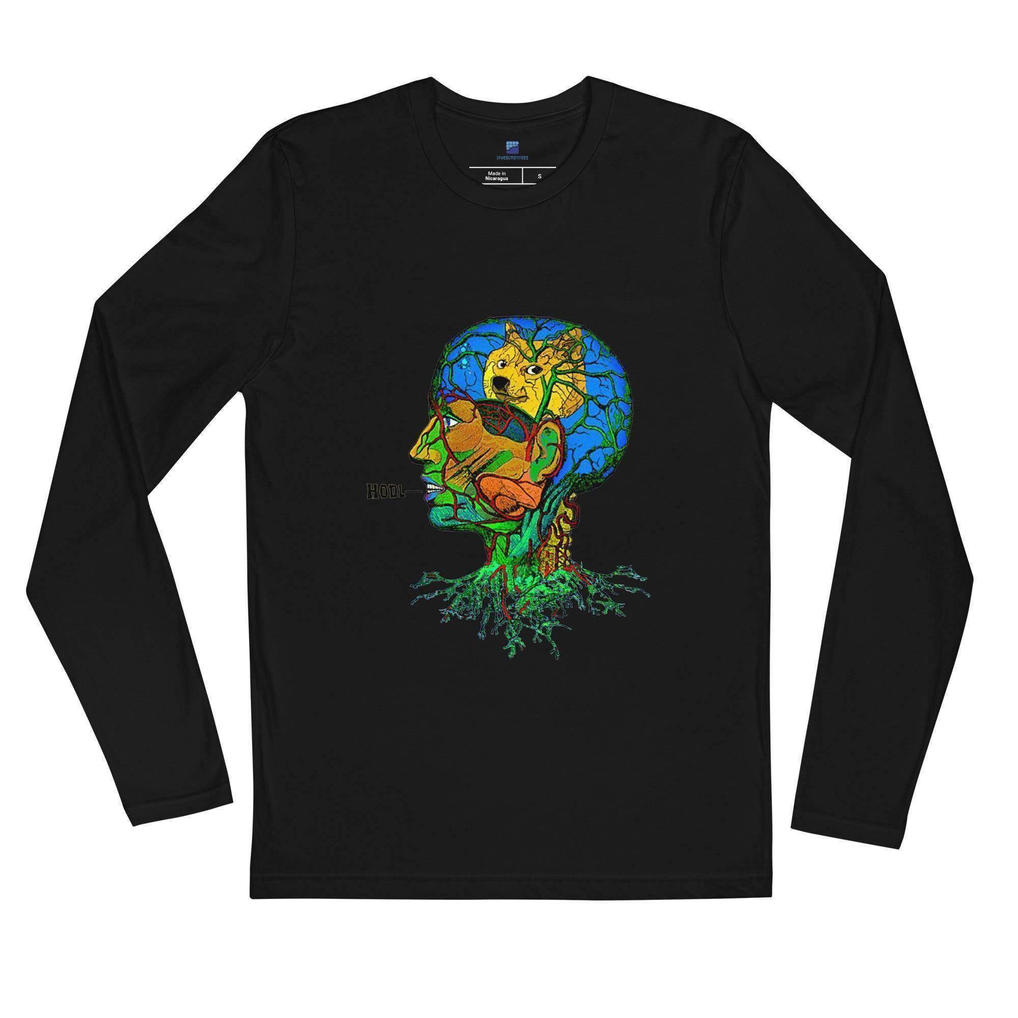 Shiba Inu HODL Long Sleeve T-Shirt - InvestmenTees
