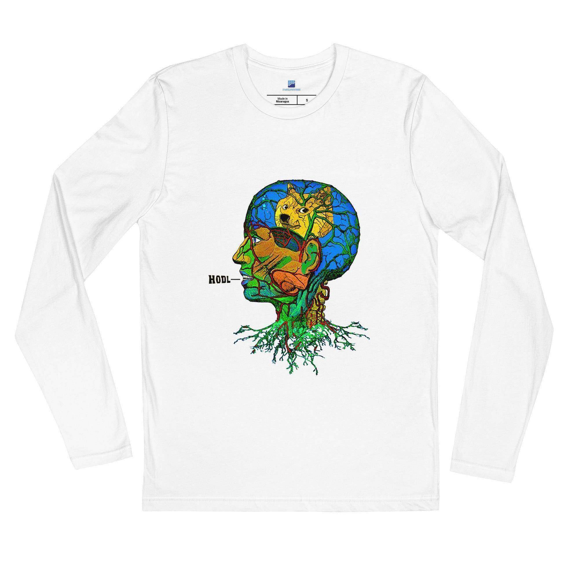 Shiba Inu HODL Long Sleeve T-Shirt - InvestmenTees