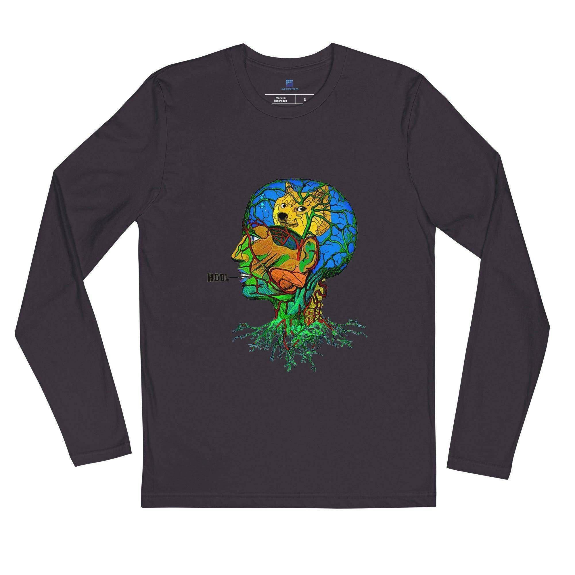 Shiba Inu HODL Long Sleeve T-Shirt - InvestmenTees
