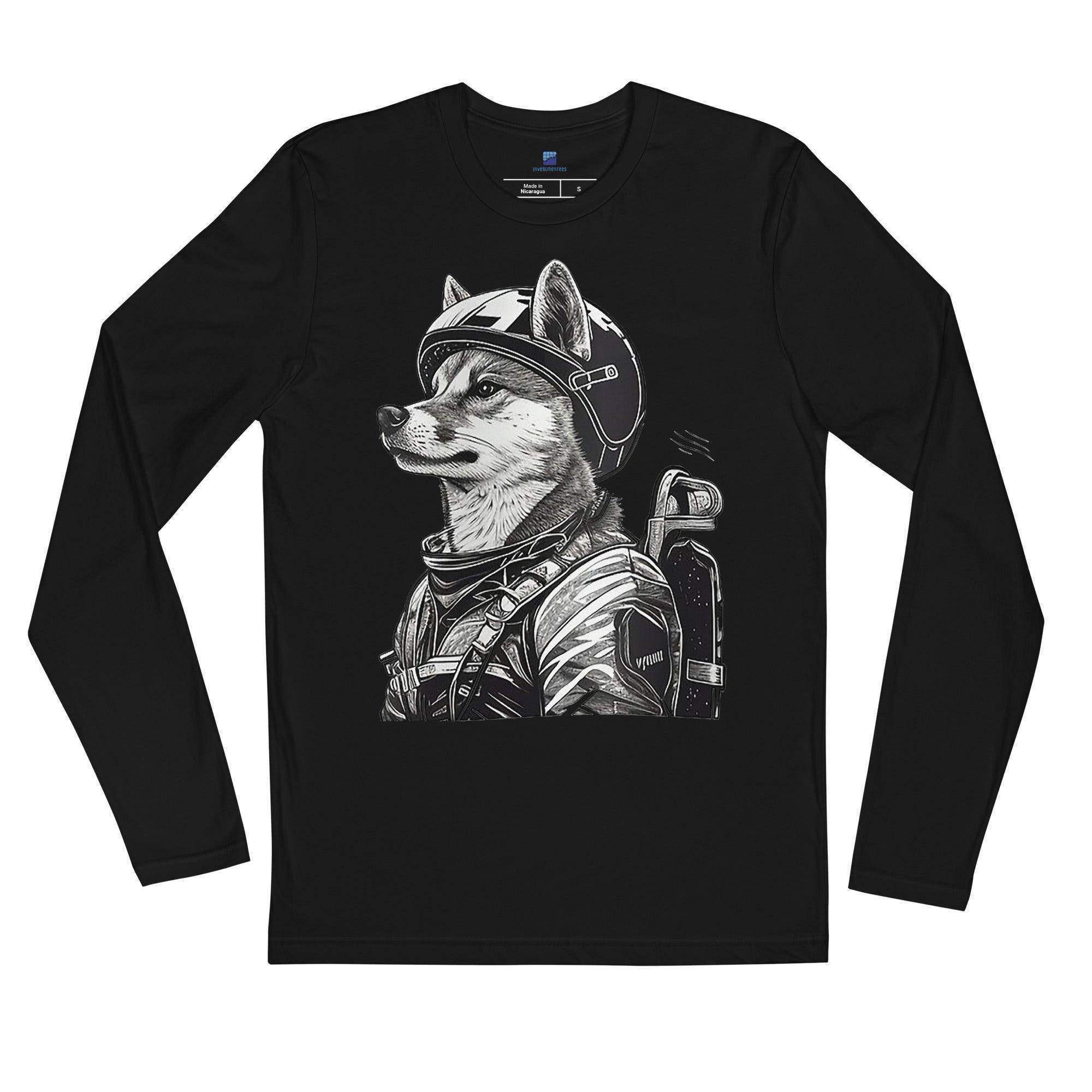 Shiba Inu Military Dog Long Sleeve T-Shirt - InvestmenTees