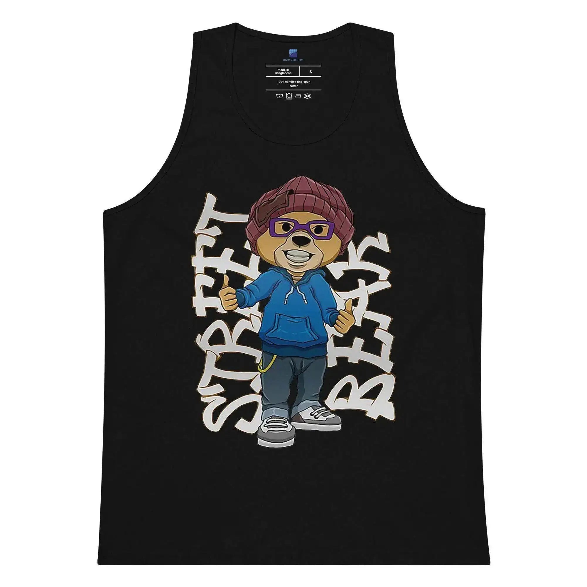 Street Bear Tank Top - InvestmenTees
