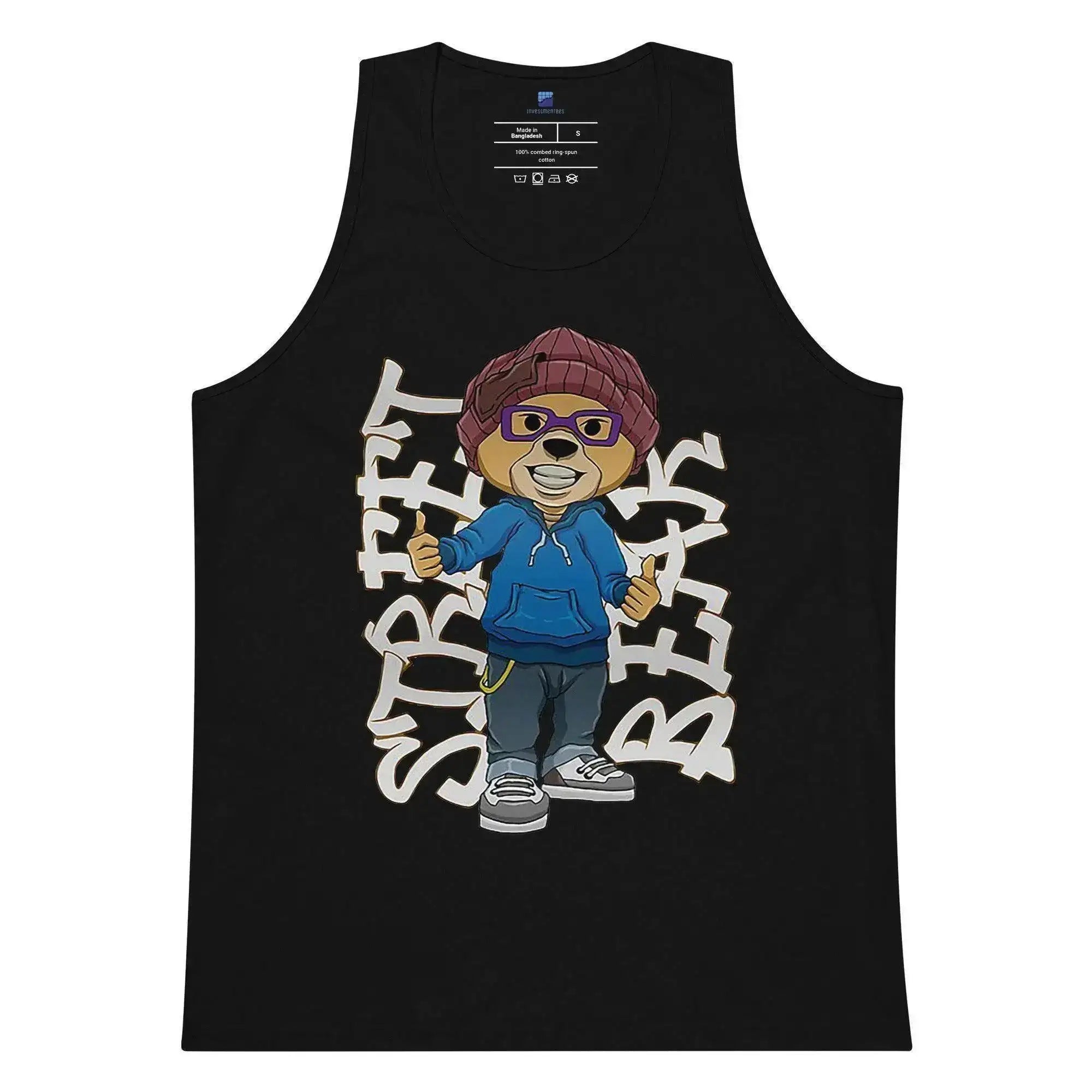 Street Bear Tank Top - InvestmenTees