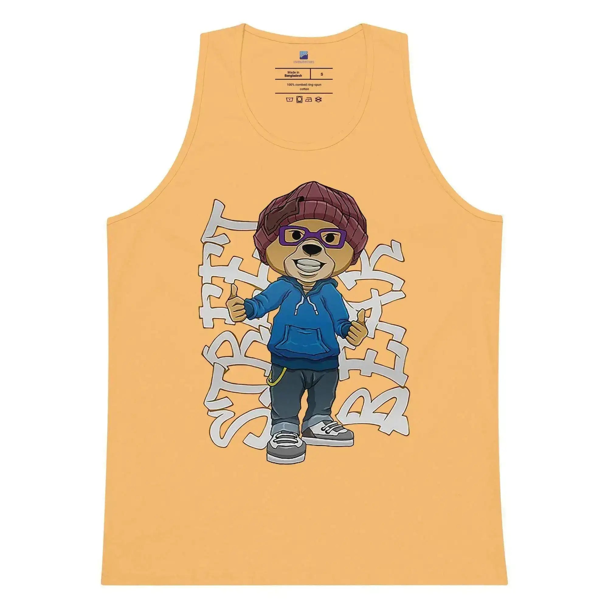 Street Bear Tank Top - InvestmenTees