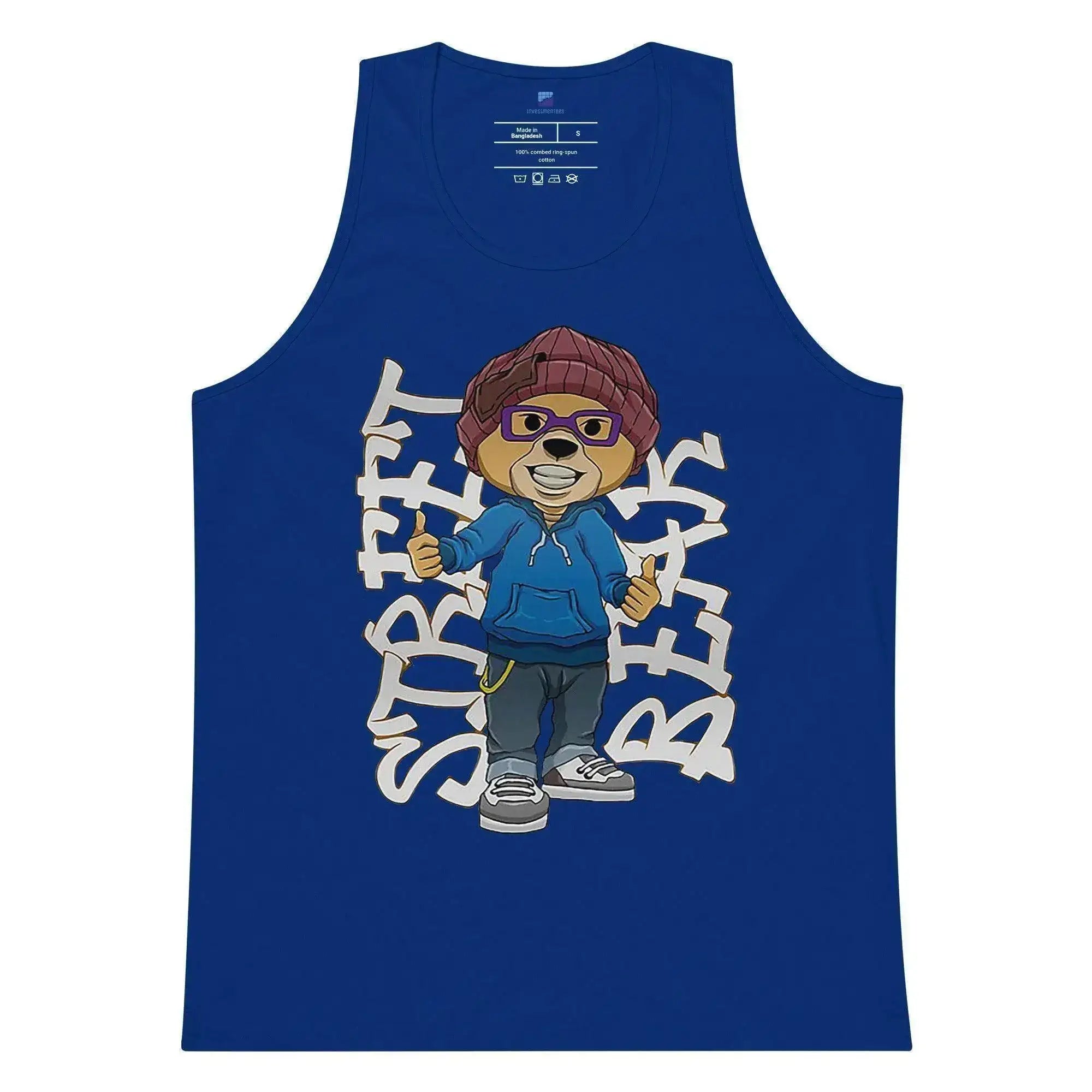 Street Bear Tank Top - InvestmenTees