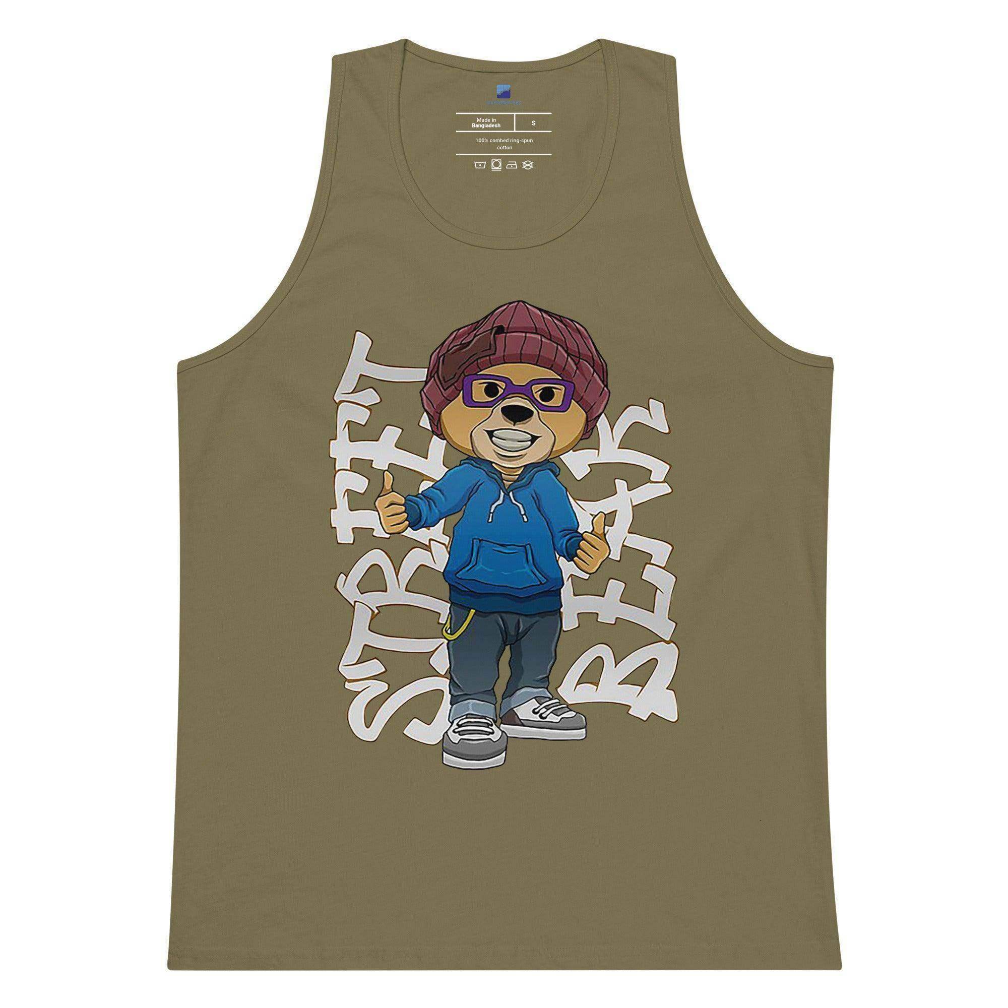 Street Bear Tank Top - InvestmenTees