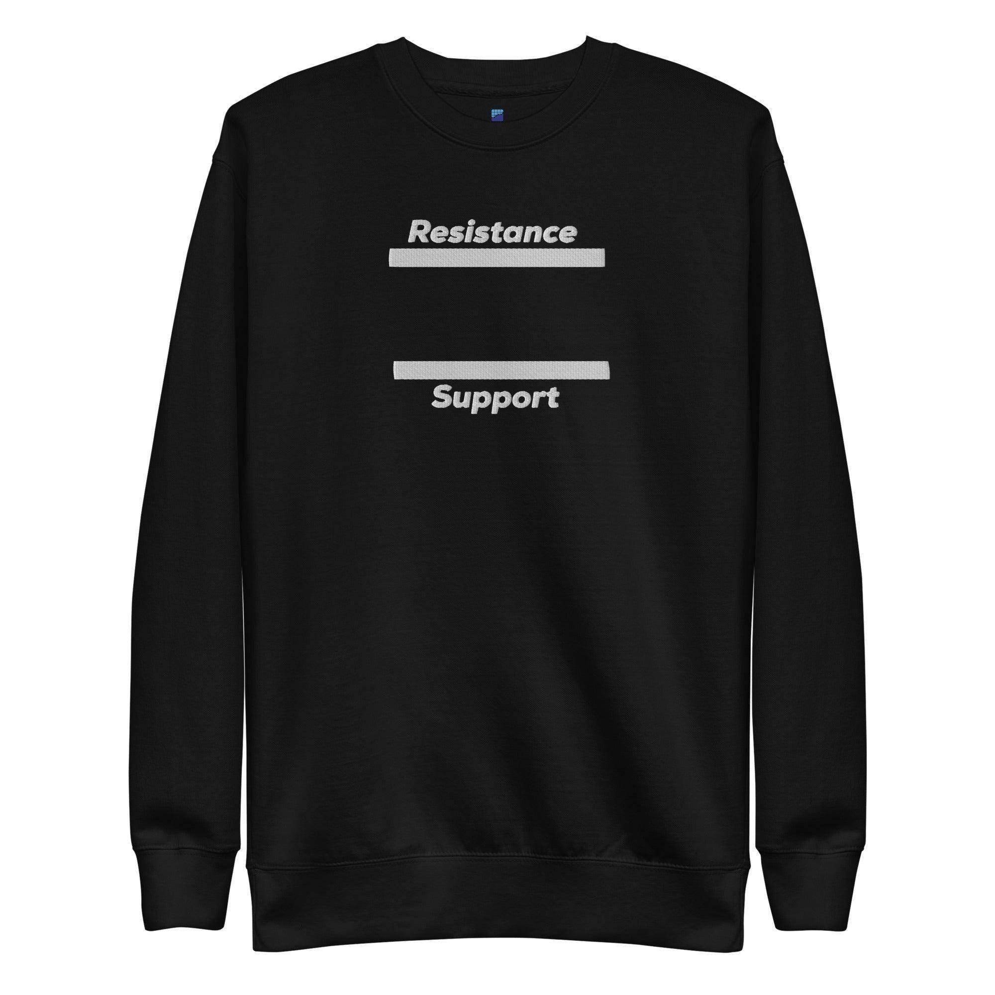 Support & Resistance Sweatshirt - InvestmenTees