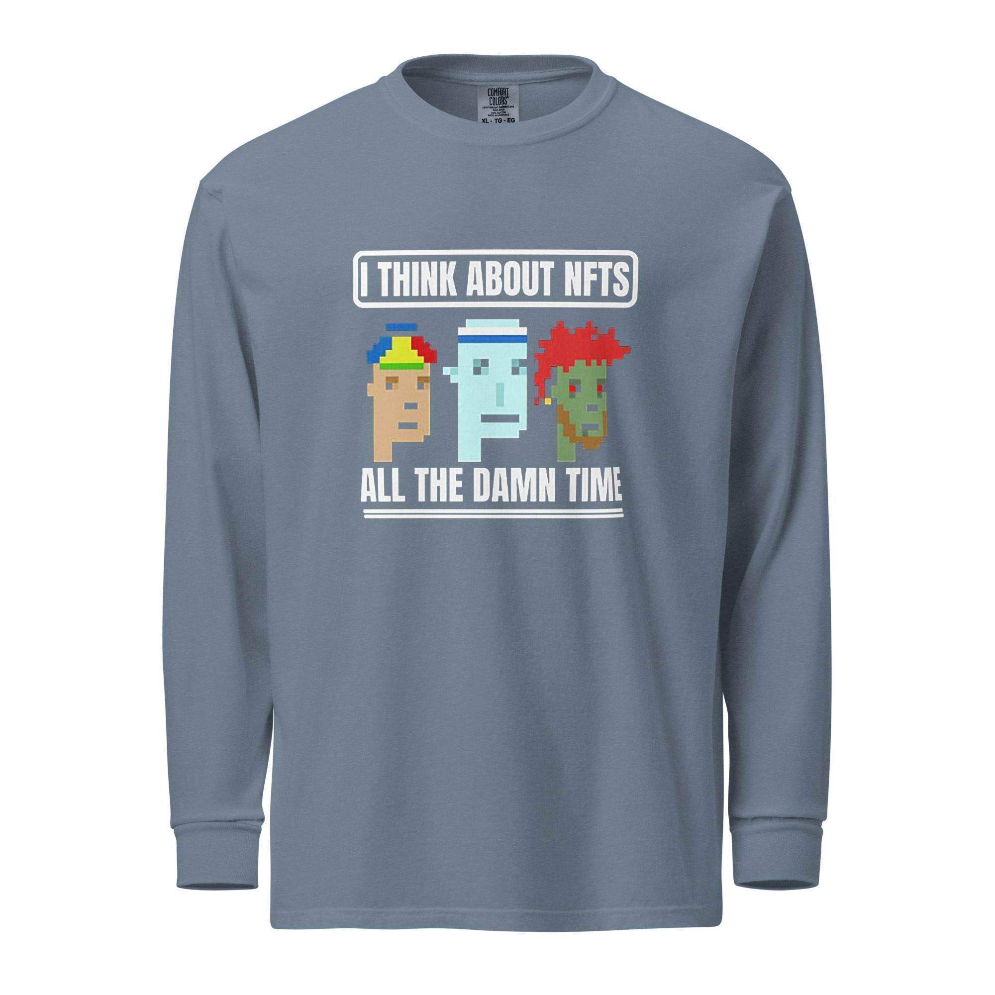 Thinking About NFT's Long Sleeve T-Shirt - InvestmenTees