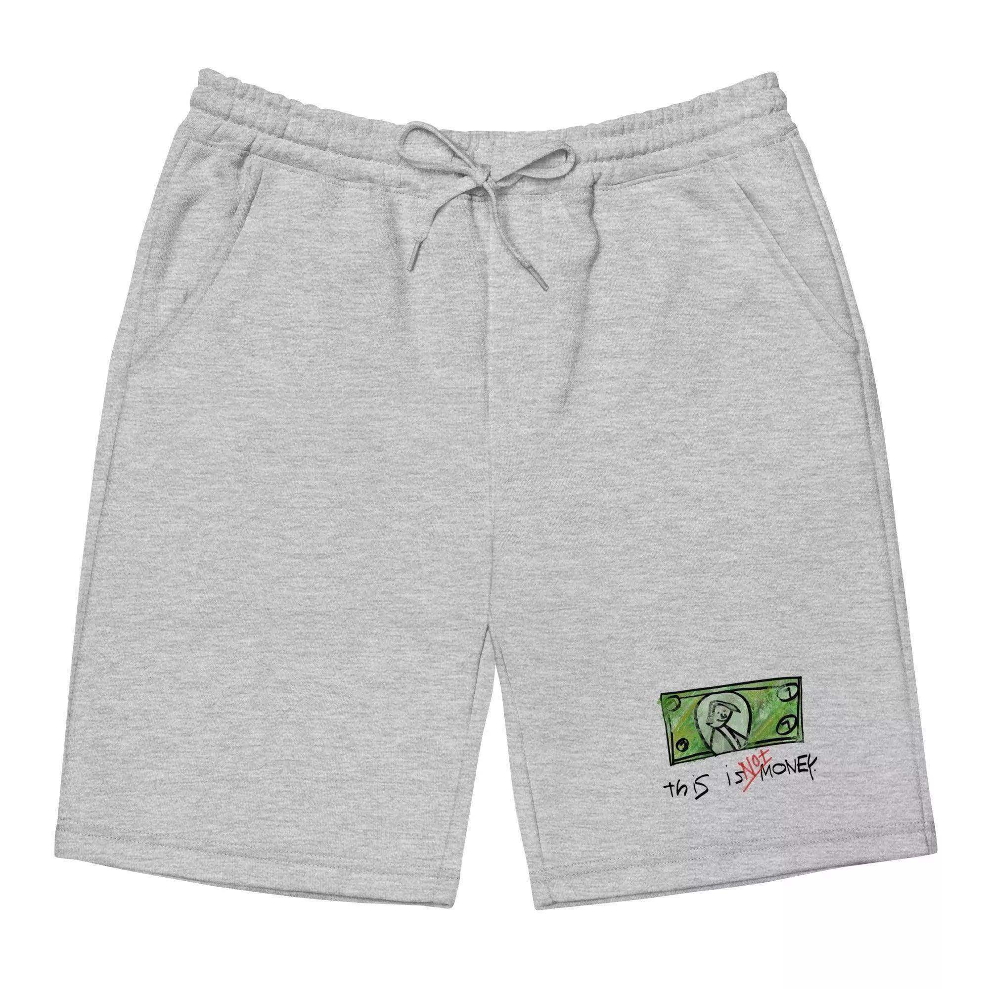 This Is Not Money Fleece Shorts - InvestmenTees