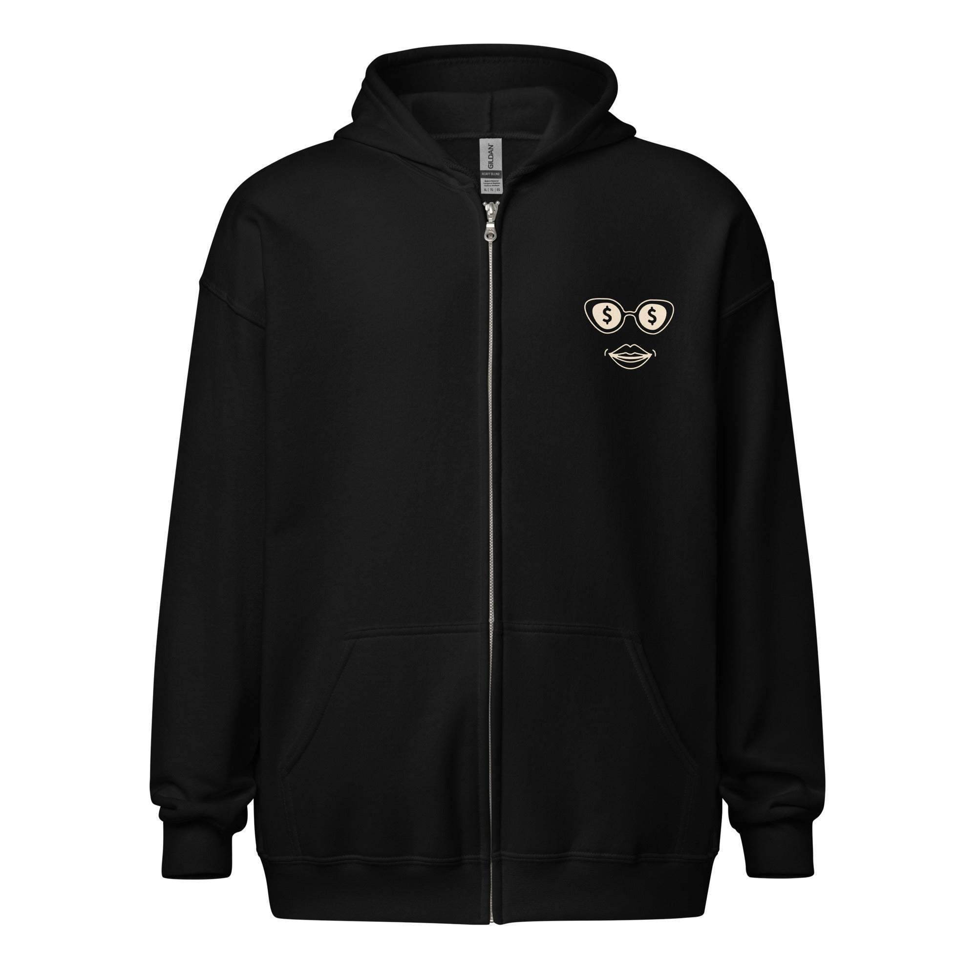 A Hundred Benjamins Zip Up Hoodie - InvestmenTees