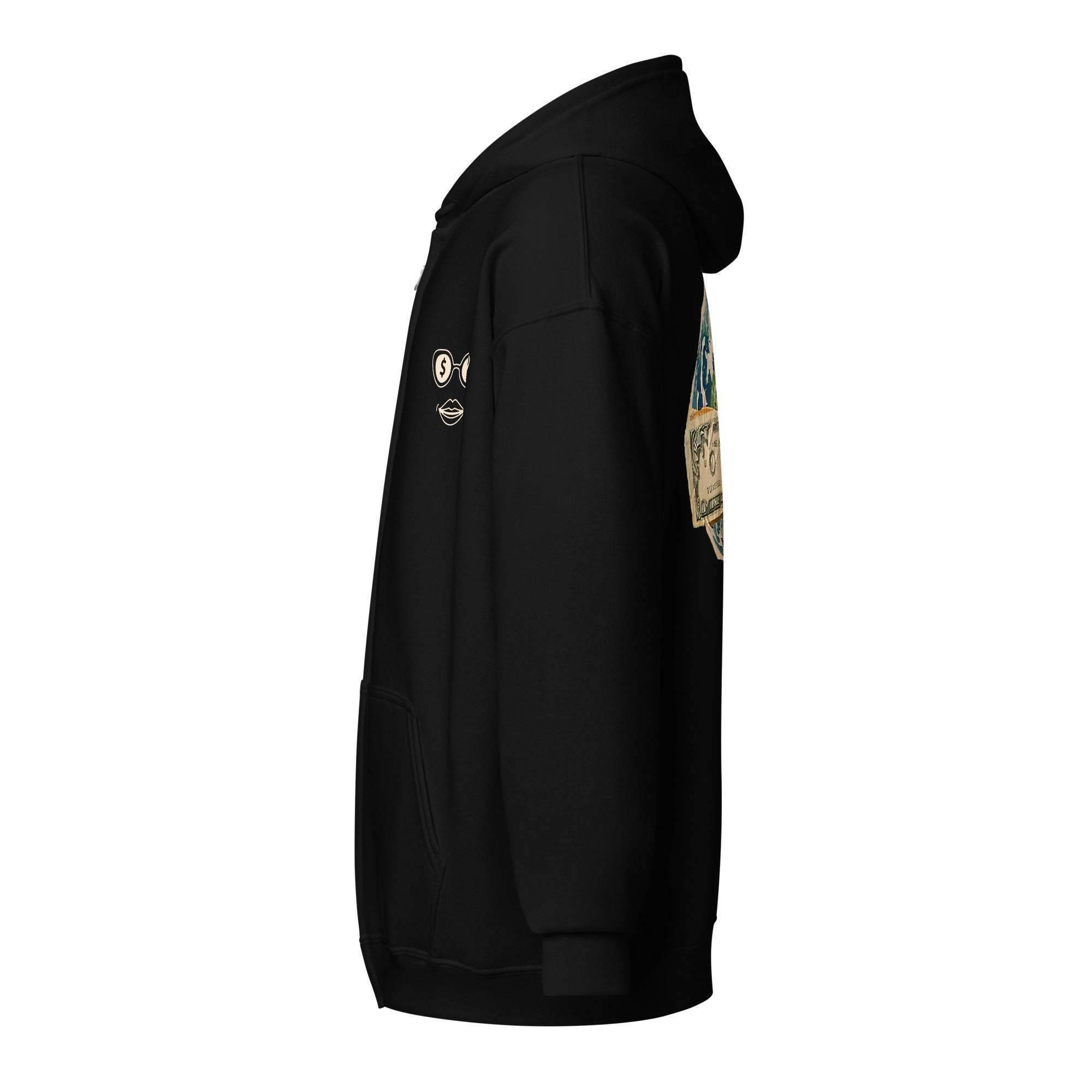 A Hundred Benjamins Zip Up Hoodie - InvestmenTees