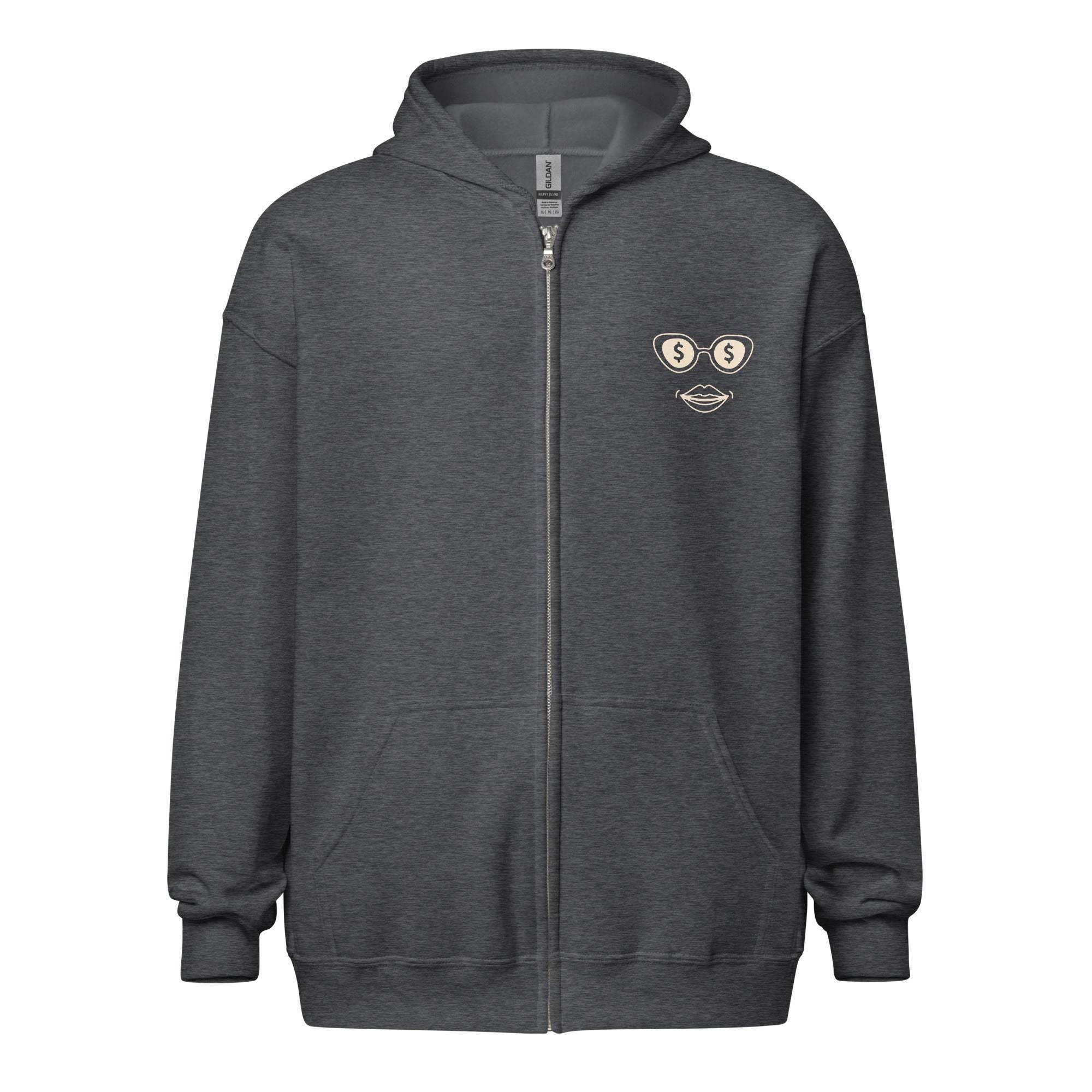 A Hundred Benjamins Zip Up Hoodie - InvestmenTees
