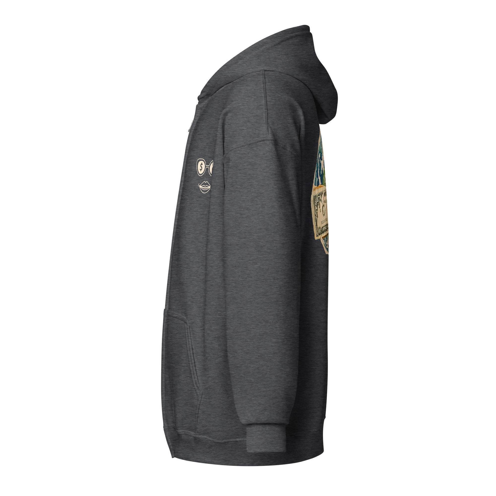 A Hundred Benjamins Zip Up Hoodie - InvestmenTees