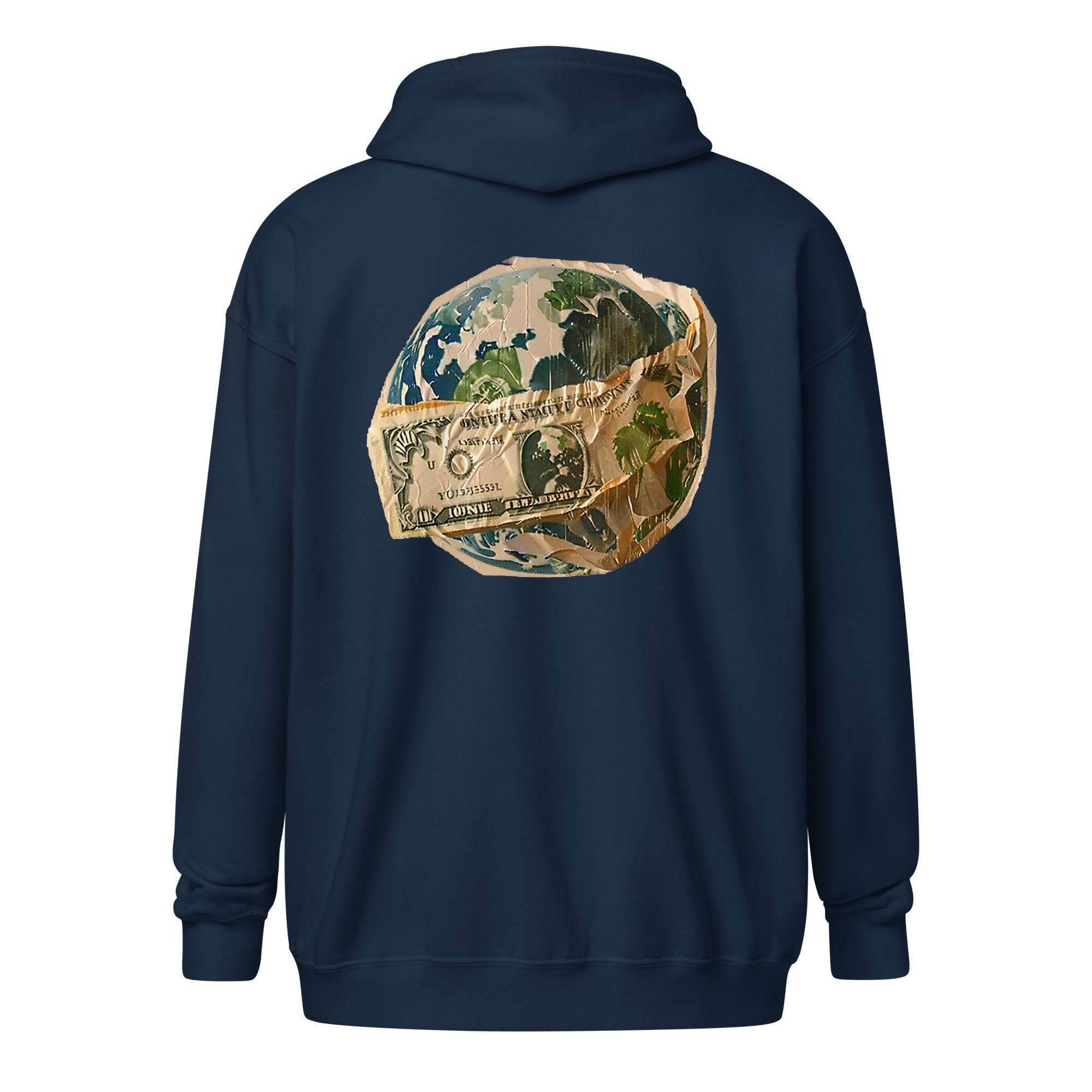 A Hundred Benjamins Zip Up Hoodie - InvestmenTees