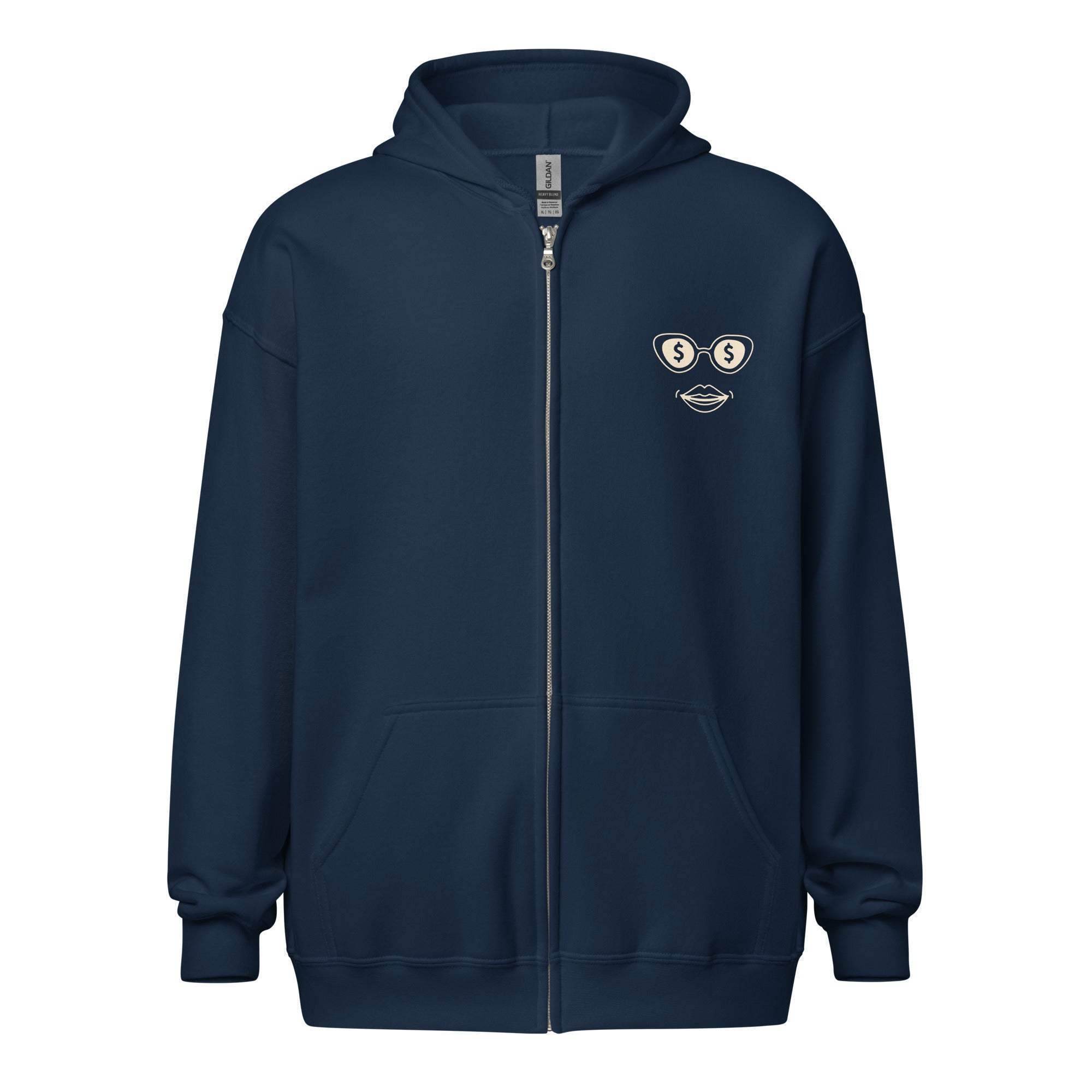 A Hundred Benjamins Zip Up Hoodie - InvestmenTees