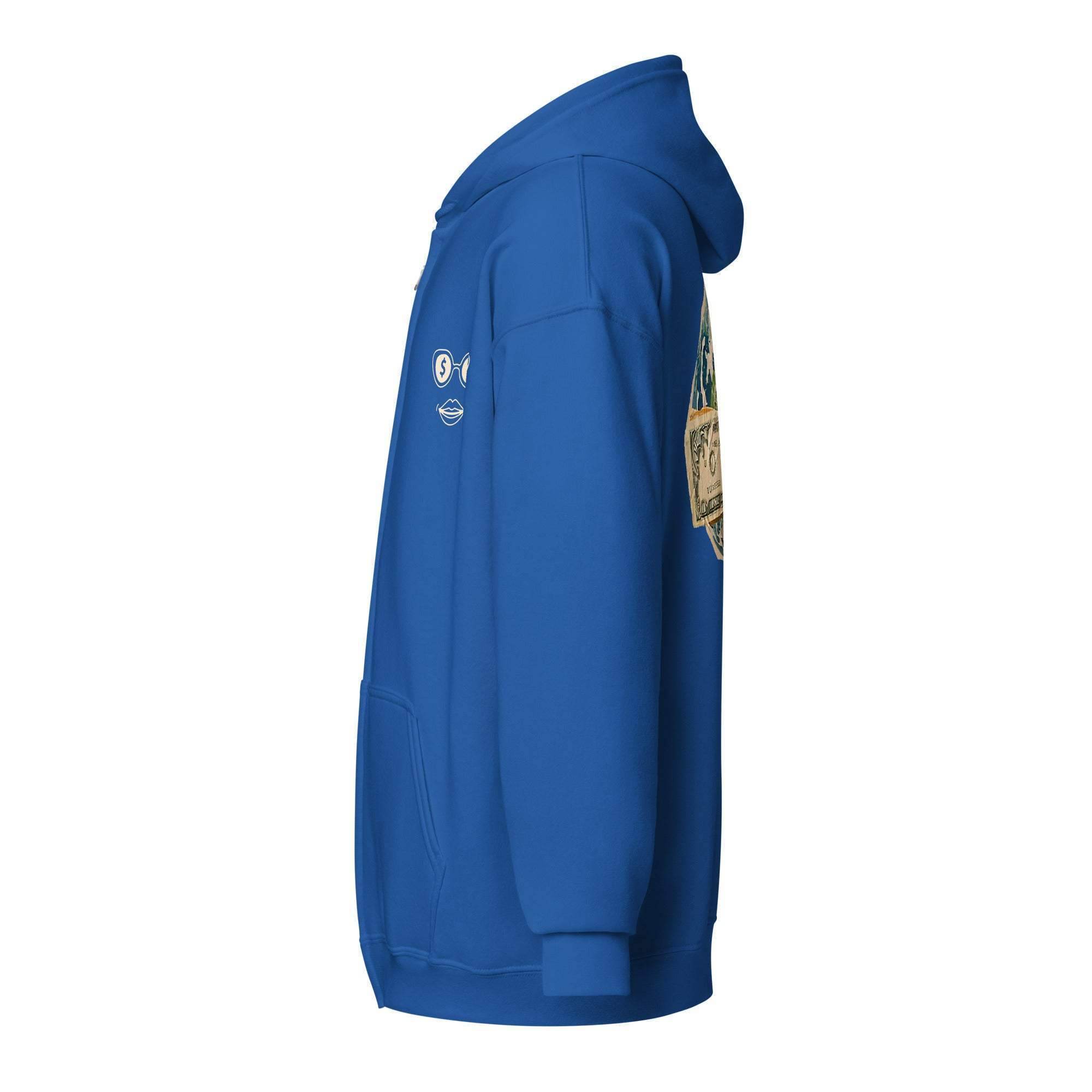 A Hundred Benjamins Zip Up Hoodie - InvestmenTees