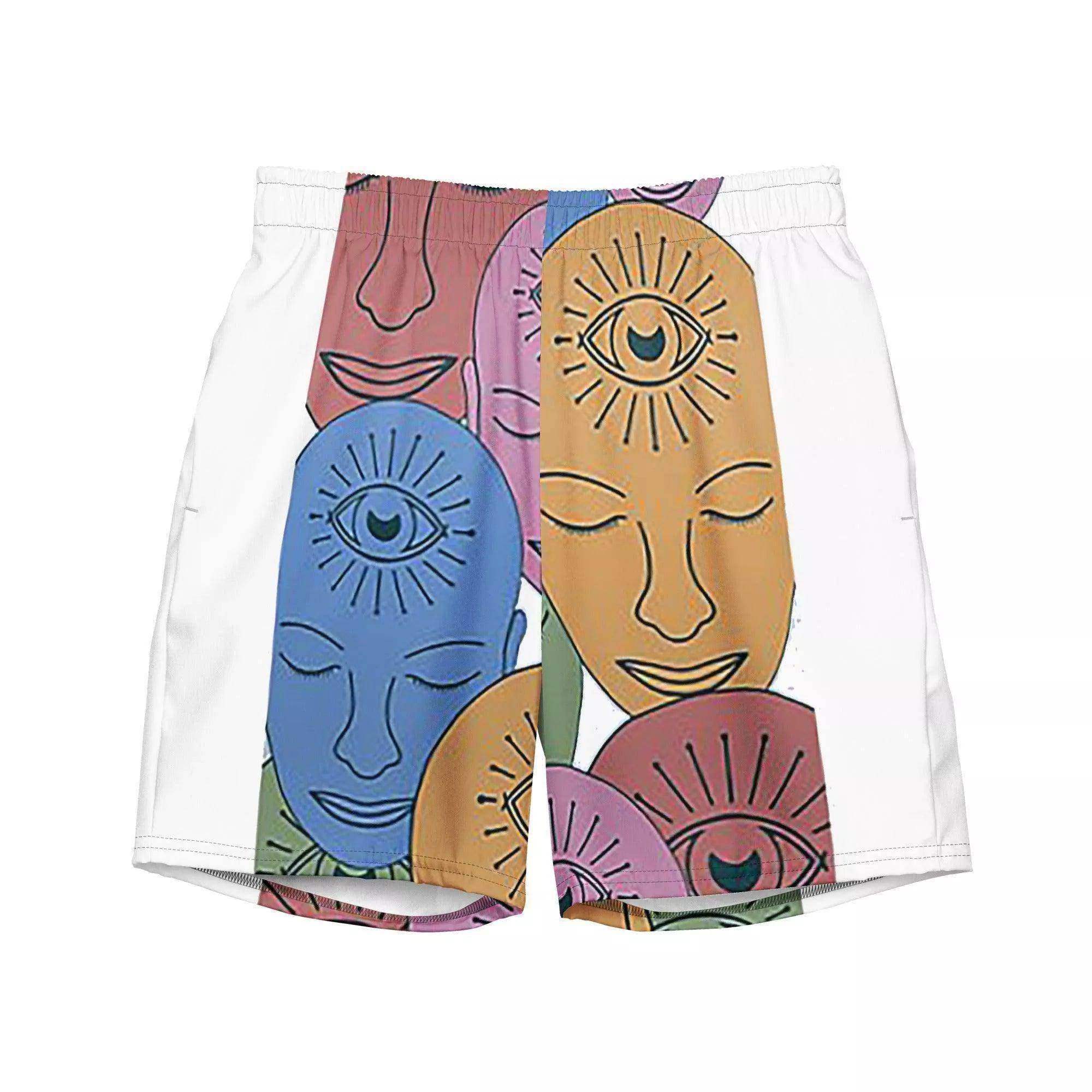 Web3 Faces Swim Trunks - InvestmenTees