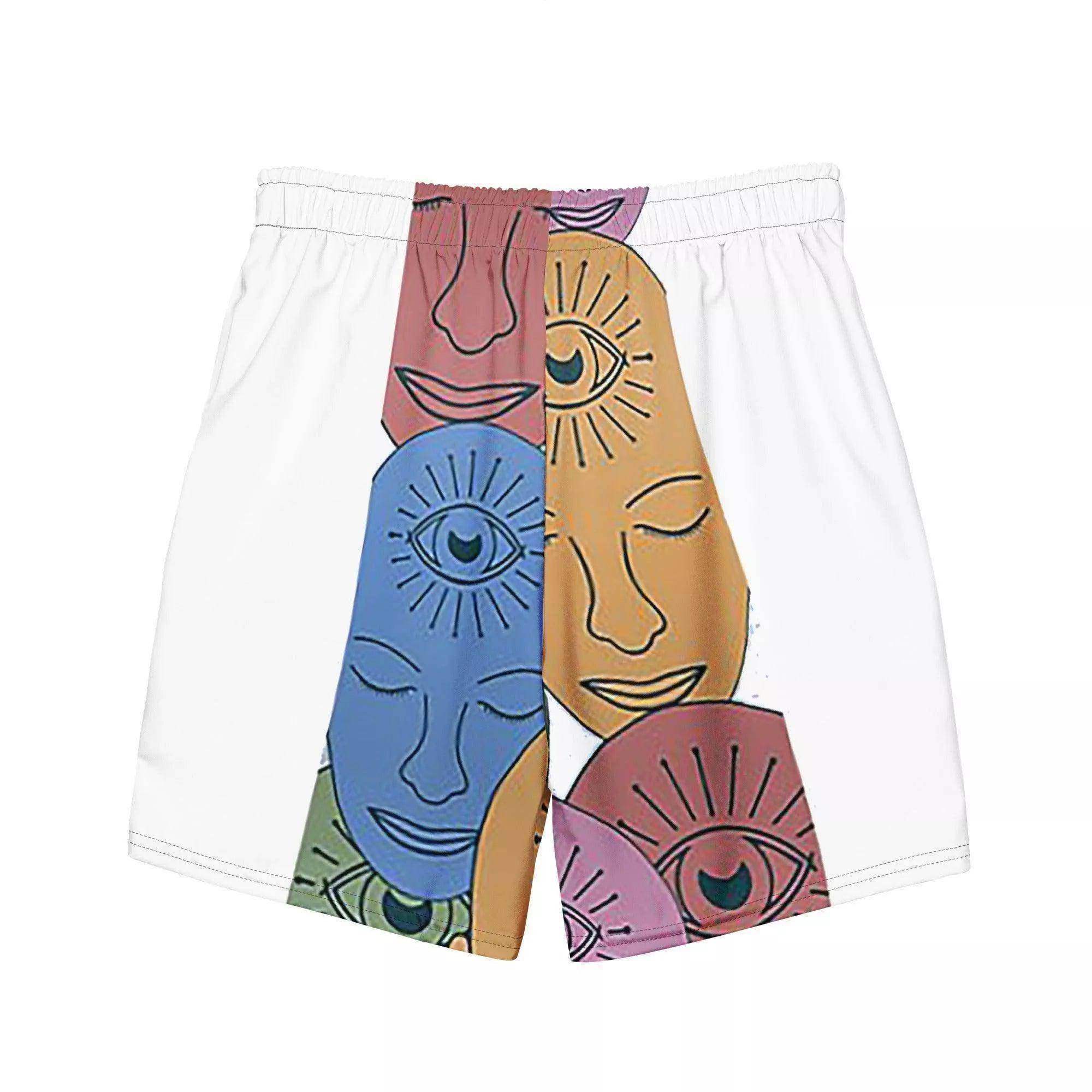Web3 Faces Swim Trunks - InvestmenTees
