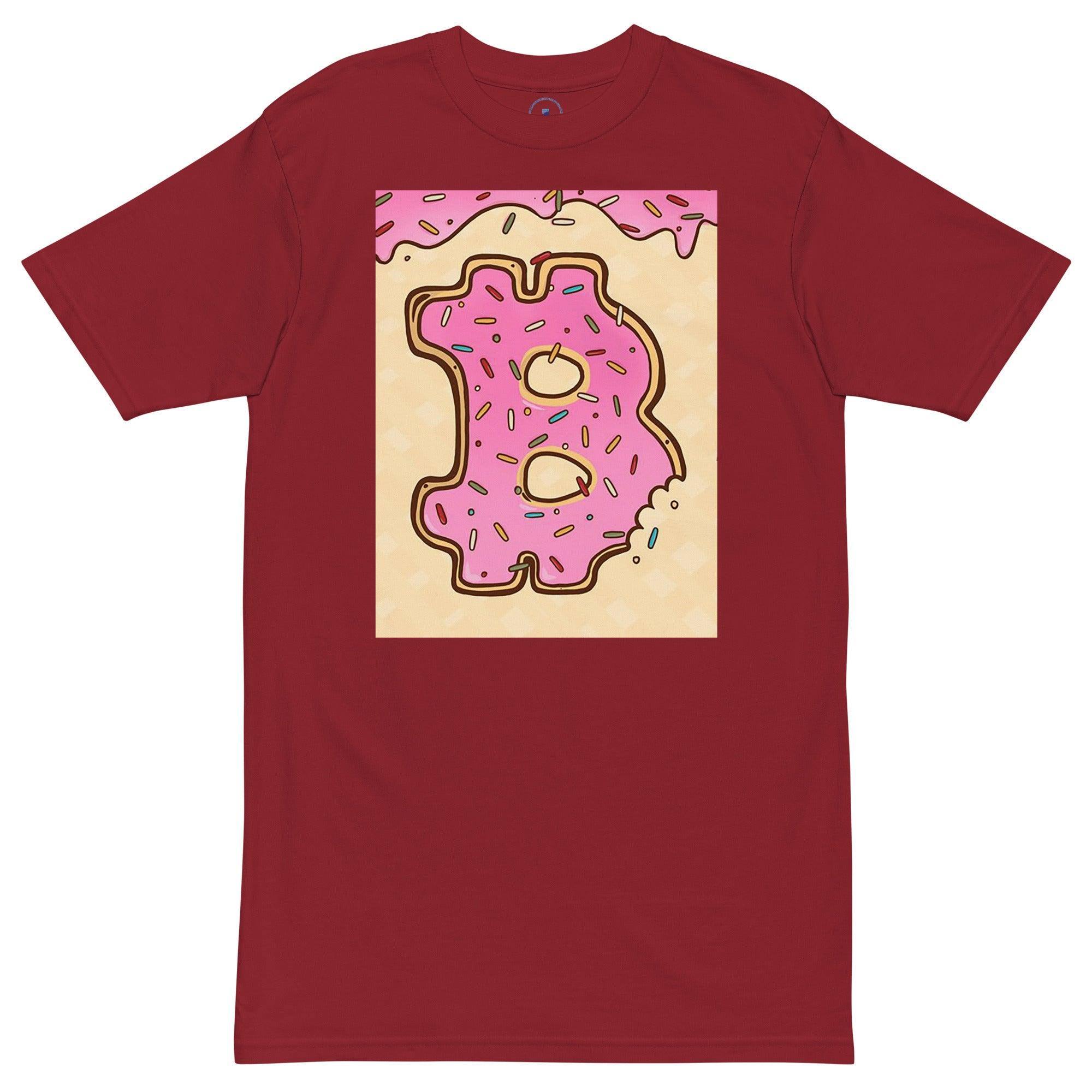 Bitcoin Donut Bite Art T-Shirt - InvestmenTees