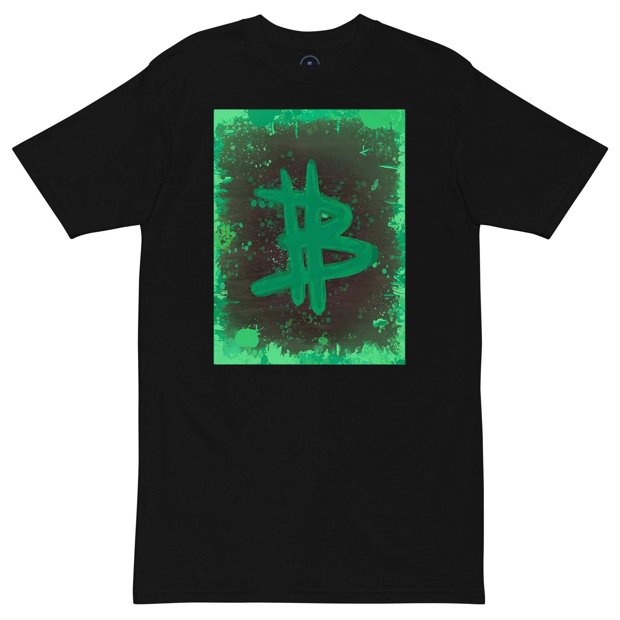 Bitcoin Green Art T-Shirt - InvestmenTees